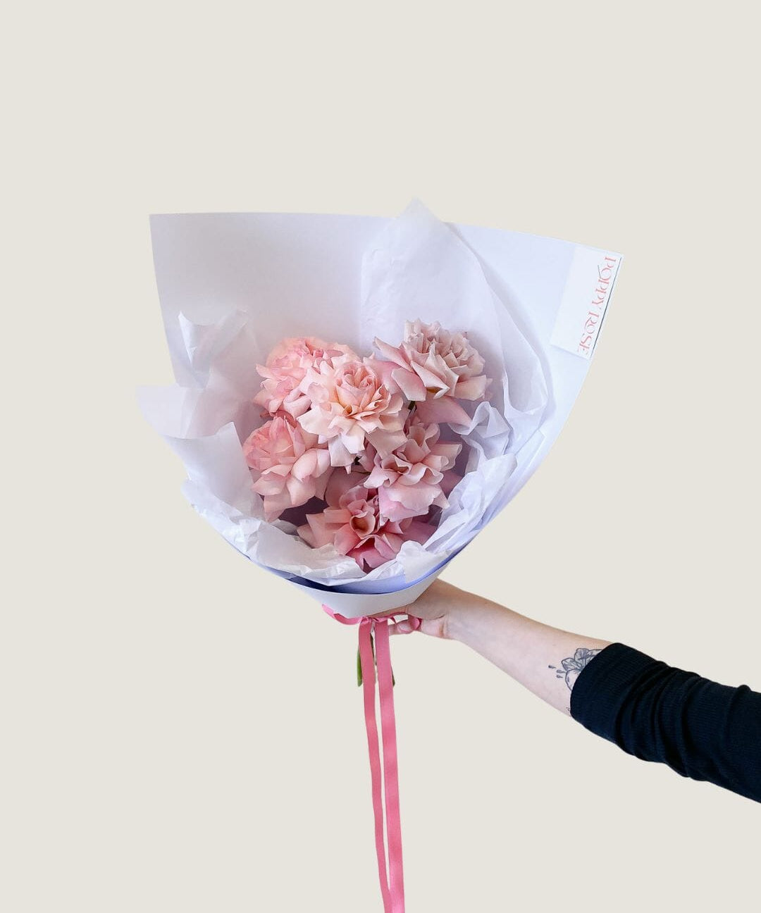 6 Stems of Mixed Roses - Poppy Rose - Poppy Rose Flowers Brisbane
