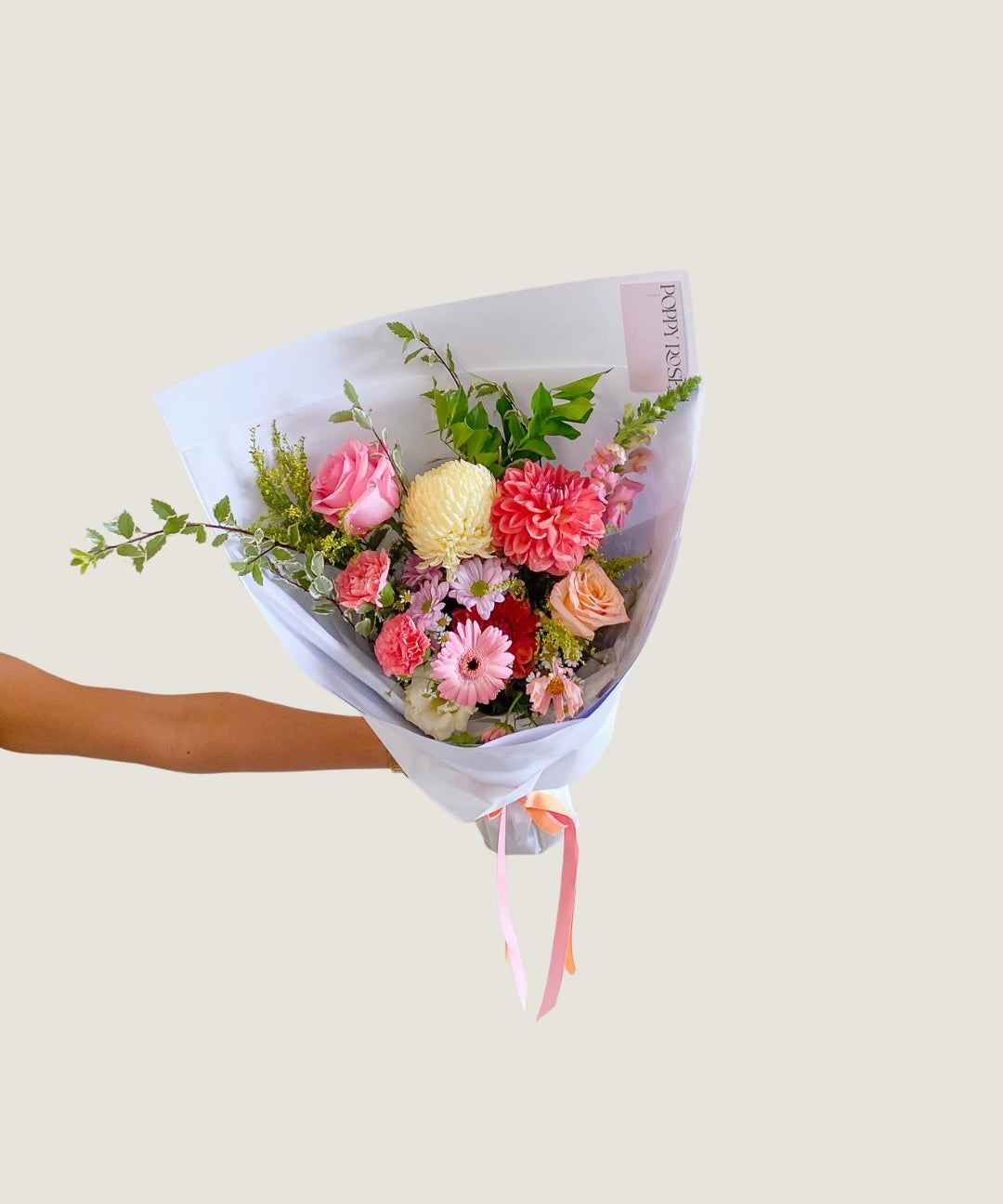 Colour Bouquet - Poppy Rose - Poppy Rose Flowers Brisbane