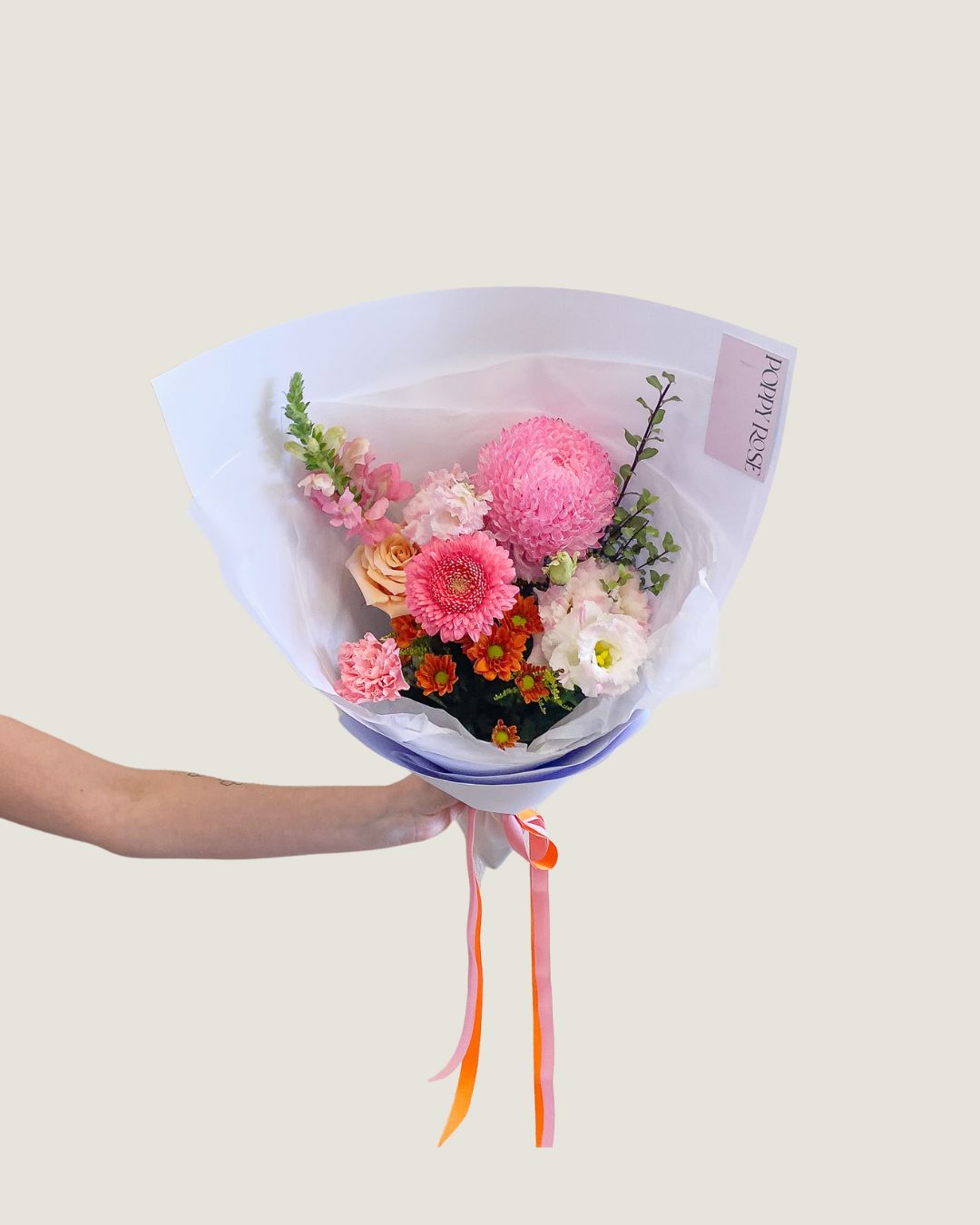 Colour Bouquet - Poppy Rose - Poppy Rose Flowers Brisbane