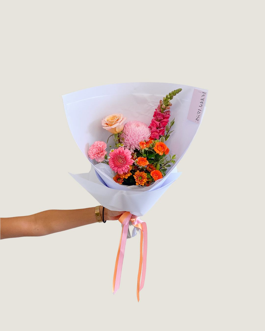 Colour Bouquet - Poppy Rose - Poppy Rose Flowers Brisbane