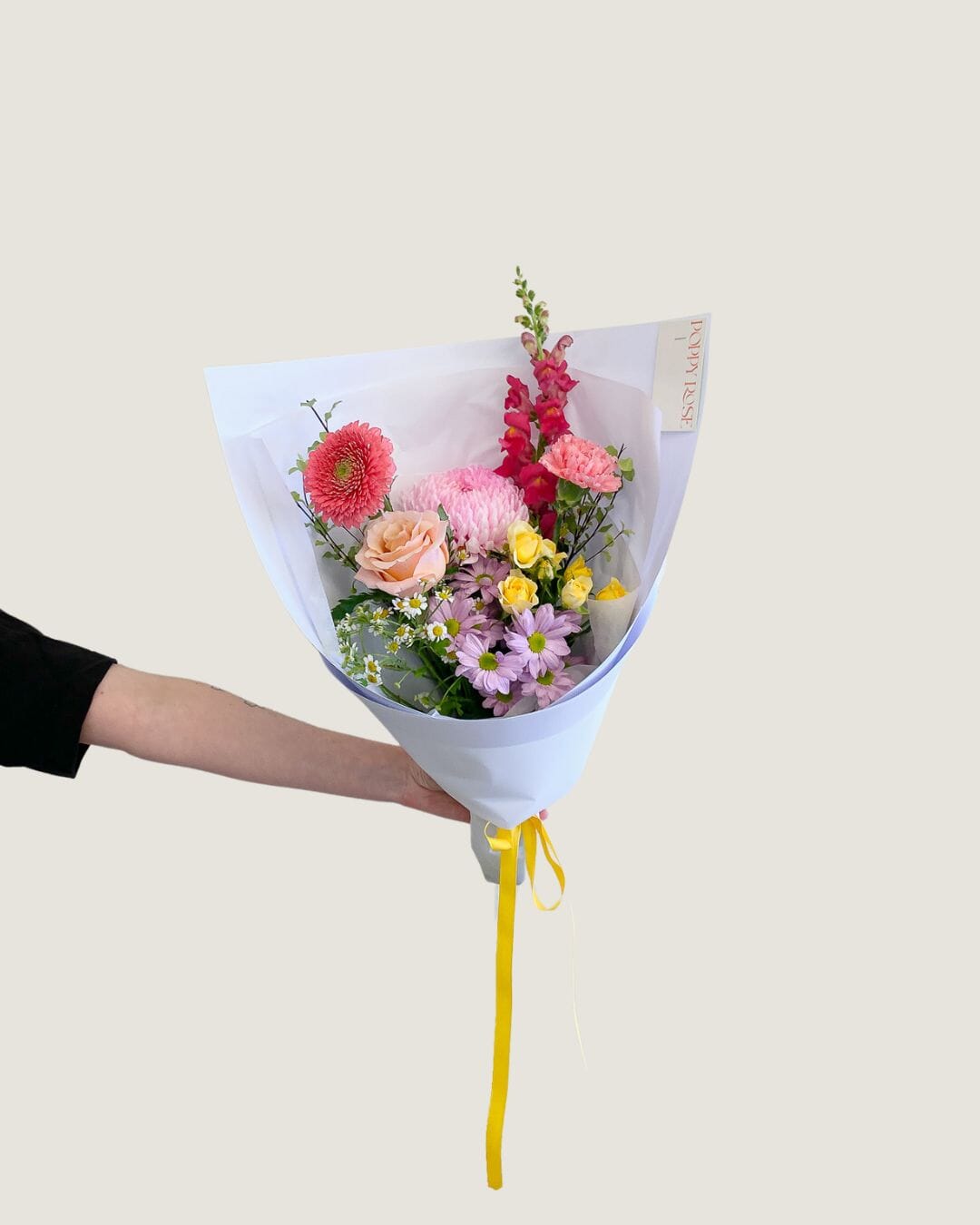 Colour Bouquet Small - Poppy Rose - Poppy Rose Flowers Brisbane