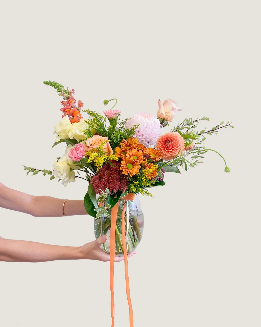 Colour Vase - Poppy Rose - Poppy Rose Flowers Brisbane