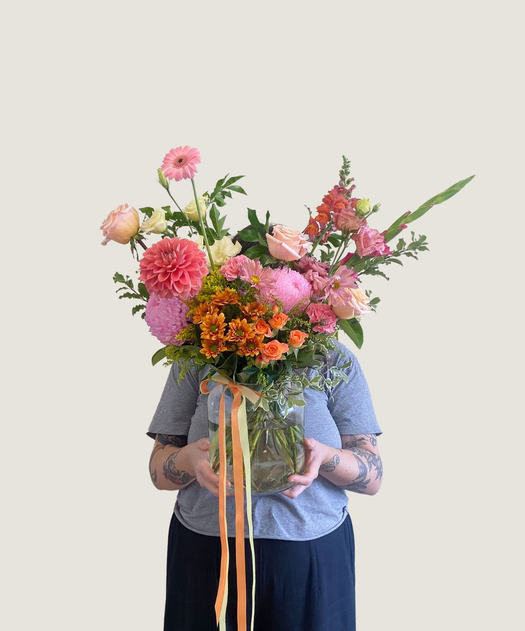 Colour Vase - Poppy Rose - Poppy Rose Flowers Brisbane