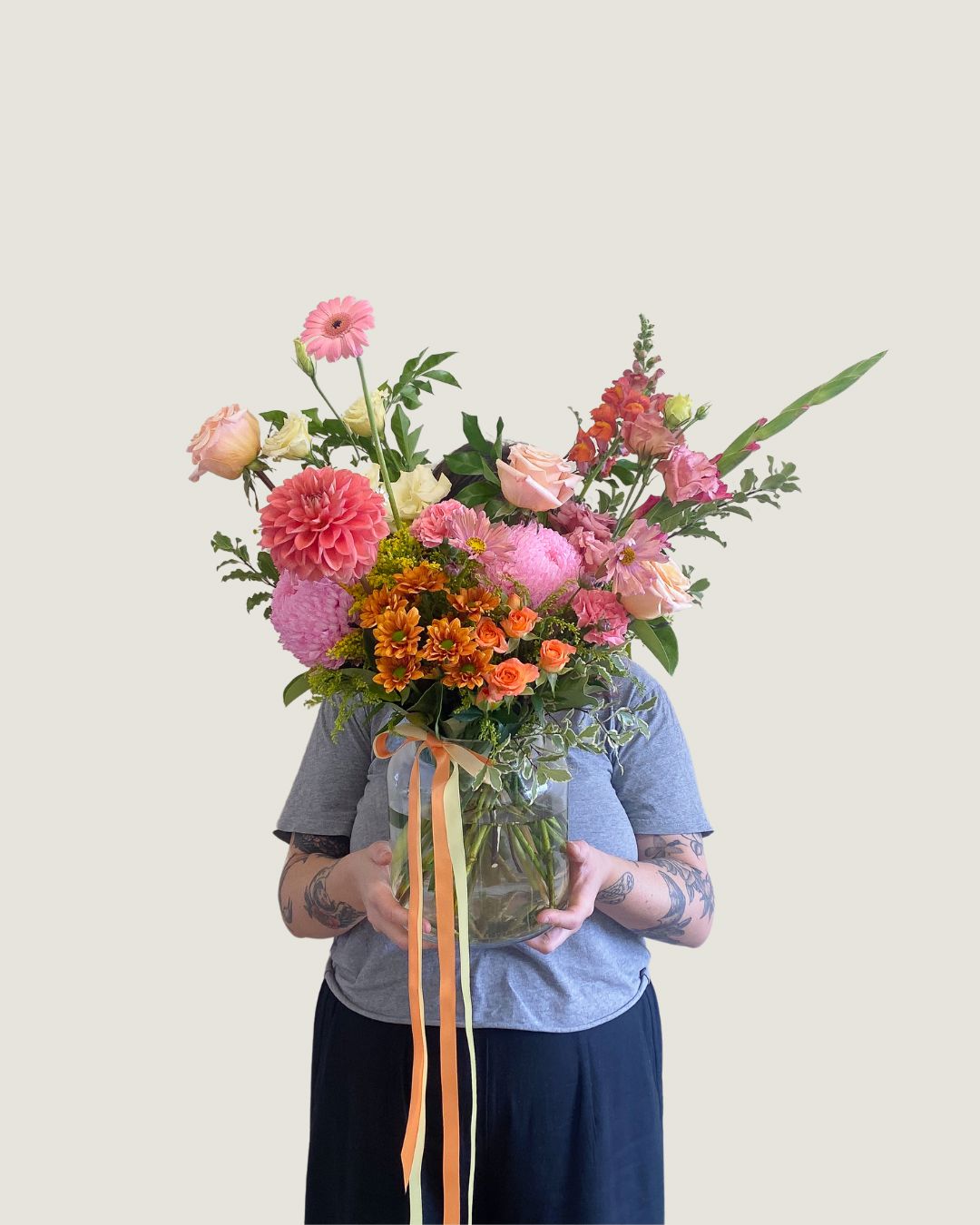 Colour Vase - Poppy Rose - Poppy Rose Flowers Brisbane