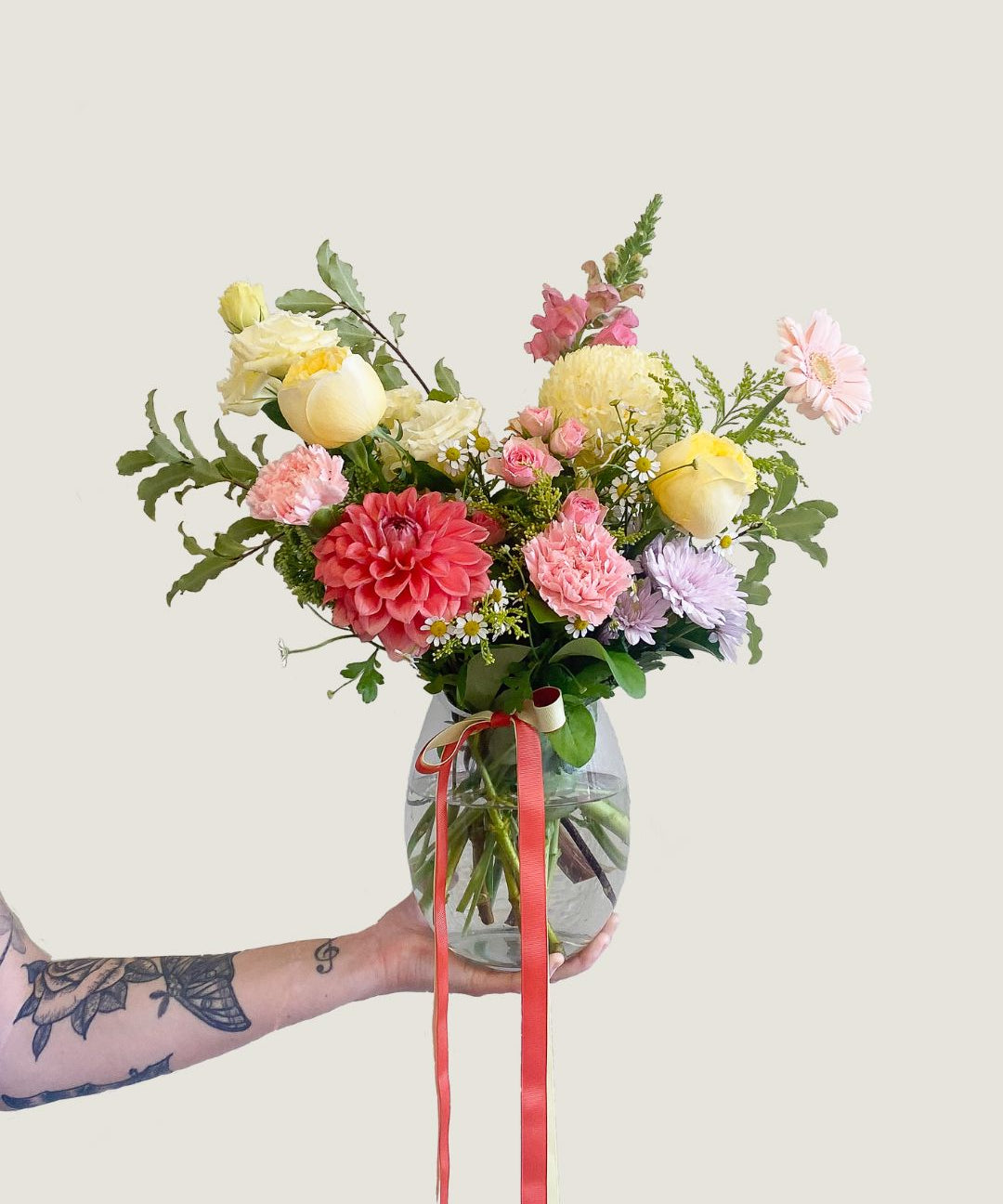 Colour Vase - Poppy Rose - Poppy Rose Flowers Brisbane