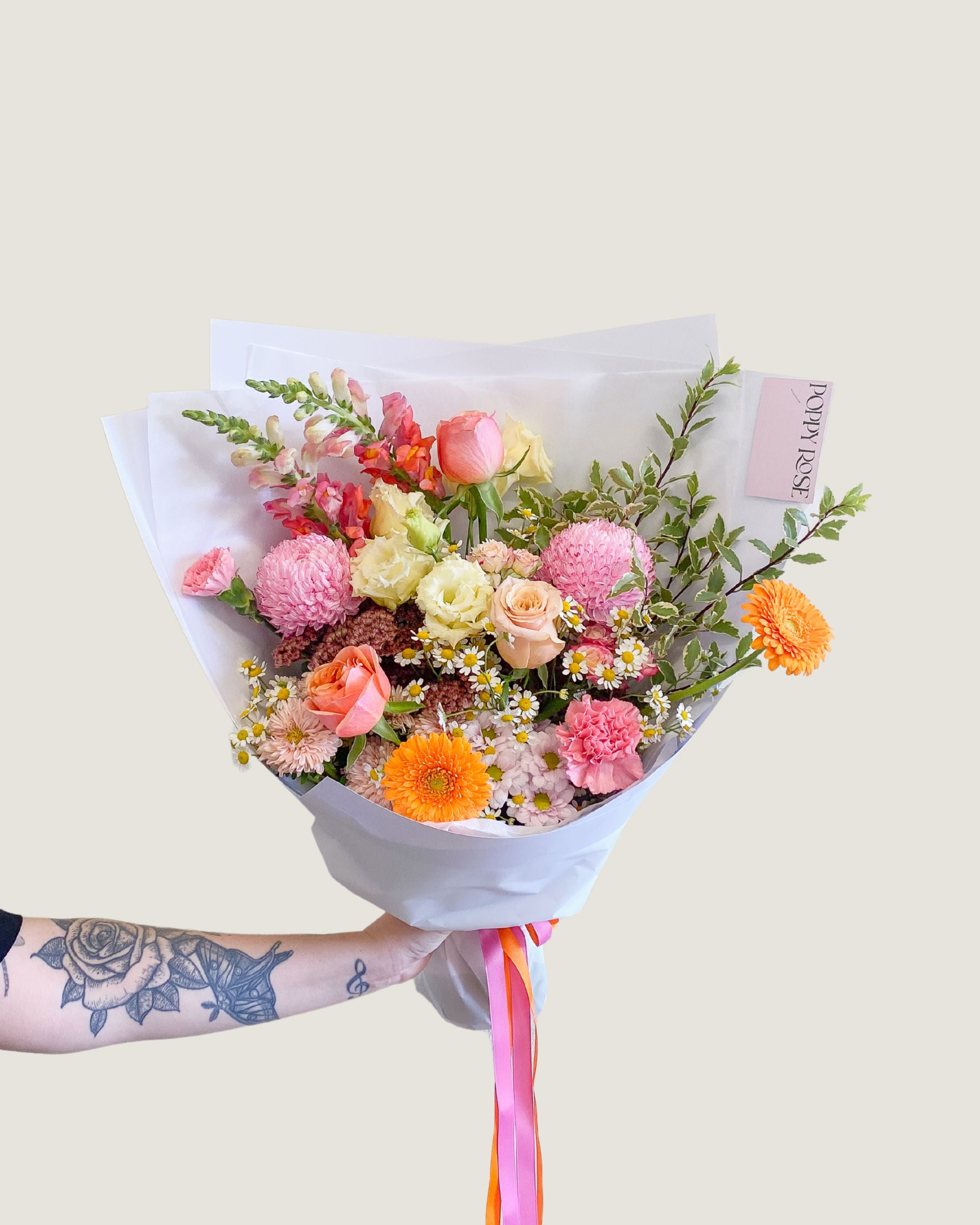 Poppy's Choice Bouquet - Poppy Rose - Poppy Rose Flowers Brisbane