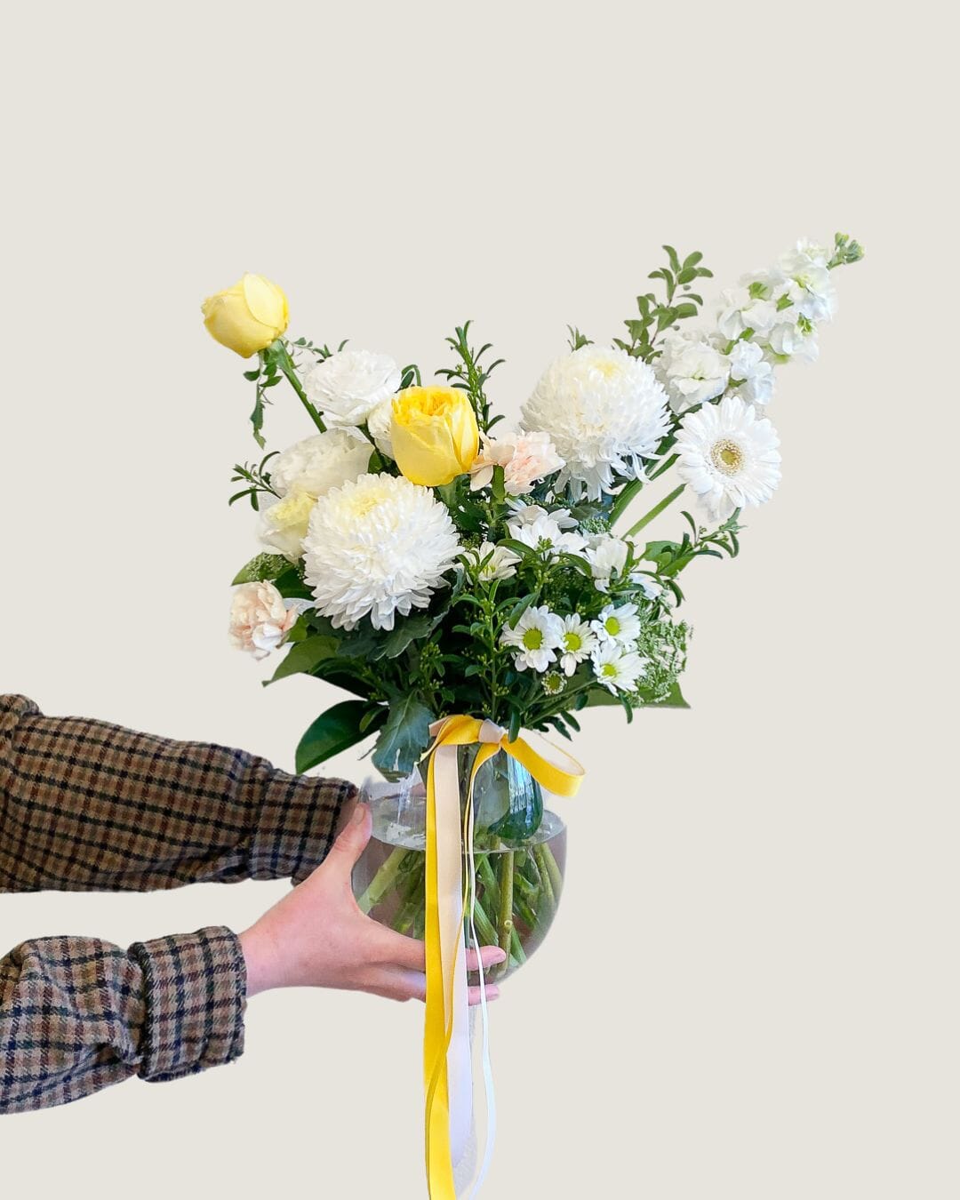 Soft and Natural Vase Medium - Poppy Rose - Poppy Rose Flowers Brisbane