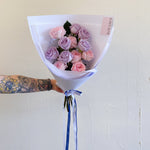 12 Stems of Mixed Roses - Poppy Rose - Poppy Rose Flowers Brisbane