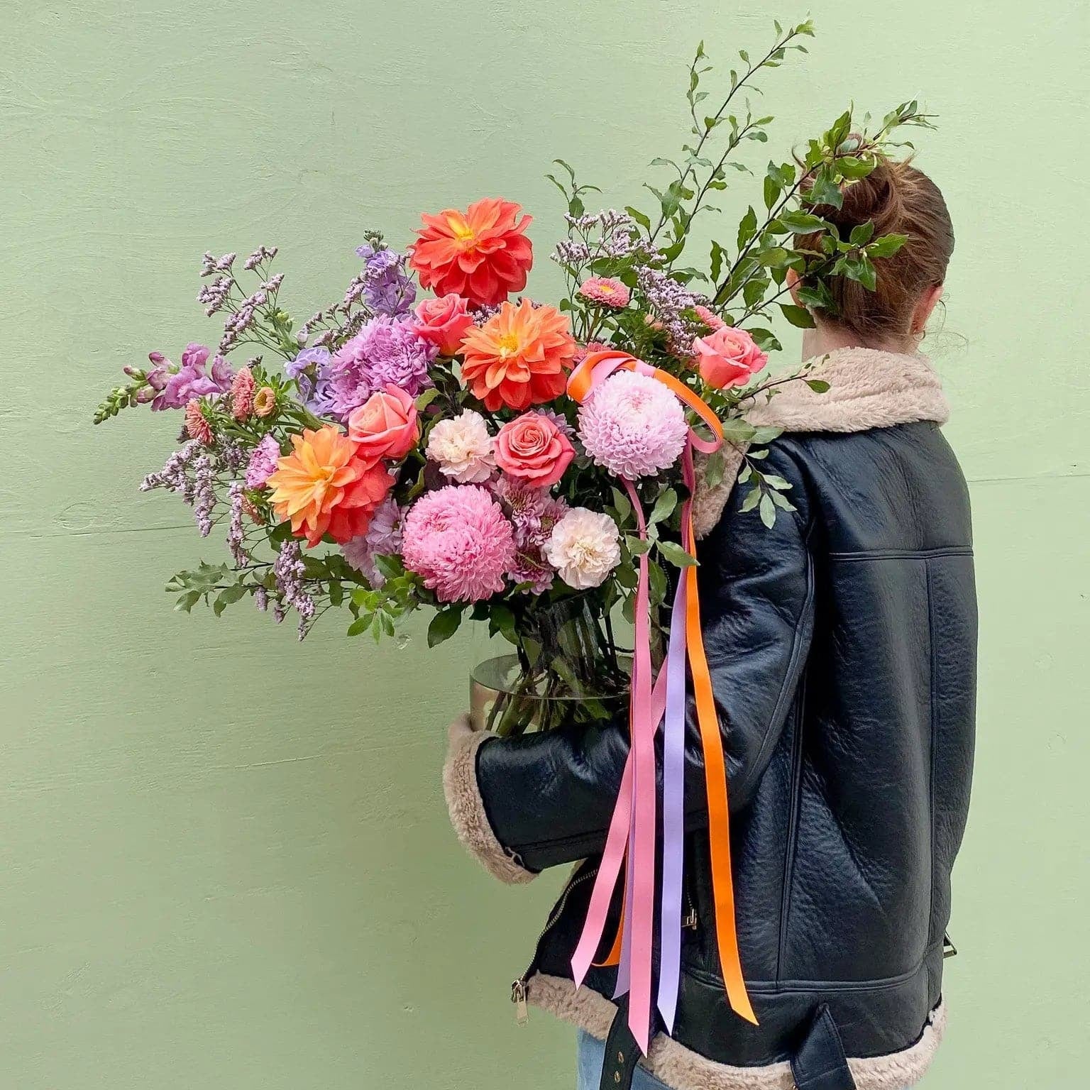 A large Seasonal Vase - Poppy Rose Flower Delivery Brisbane