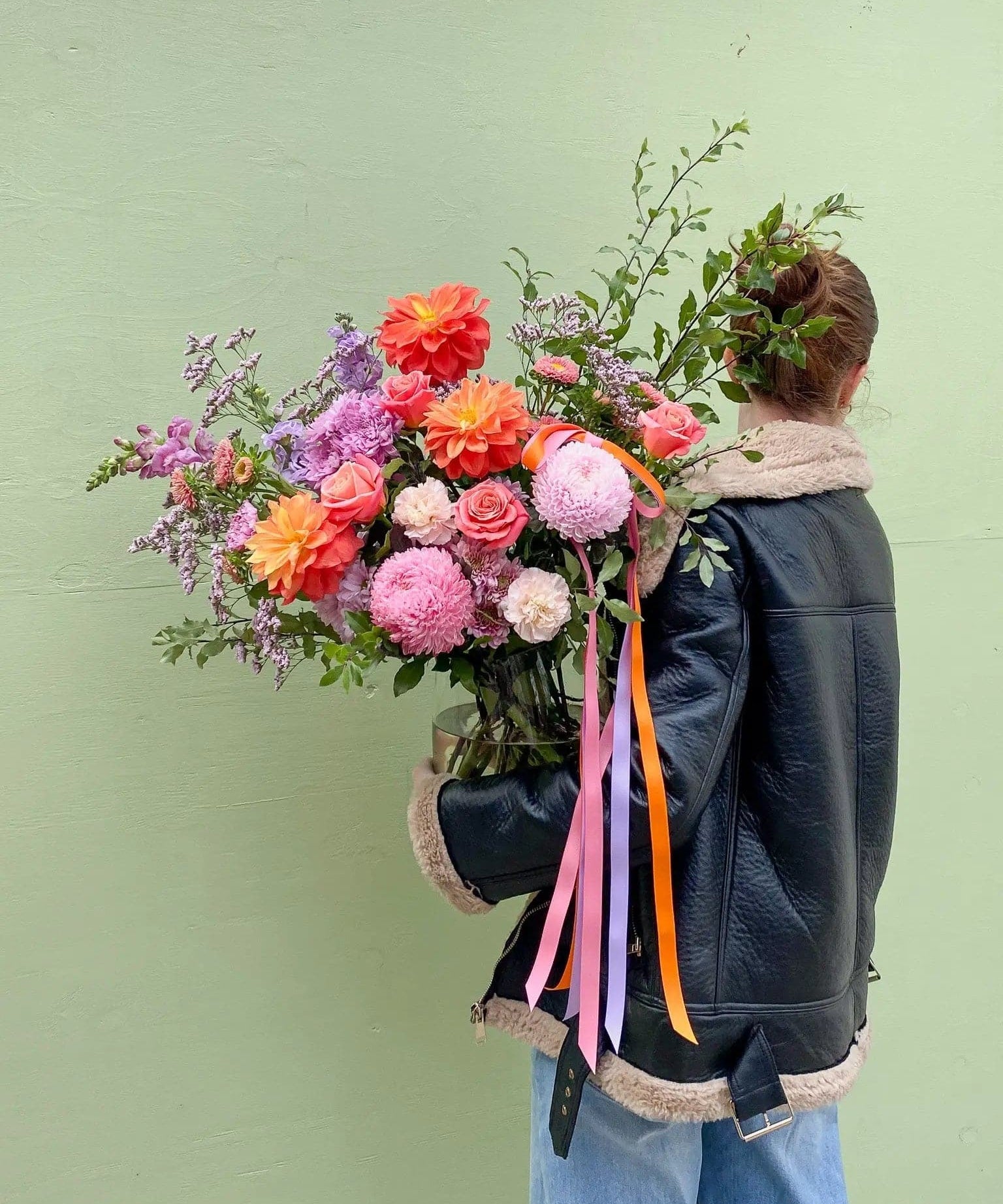 A large Seasonal Vase - Poppy Rose Flower Delivery Brisbane