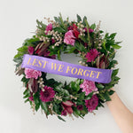 Anzac Wreath - Delivery on Thursday 24th April - Poppy Rose - Poppy Rose Flowers Brisbane