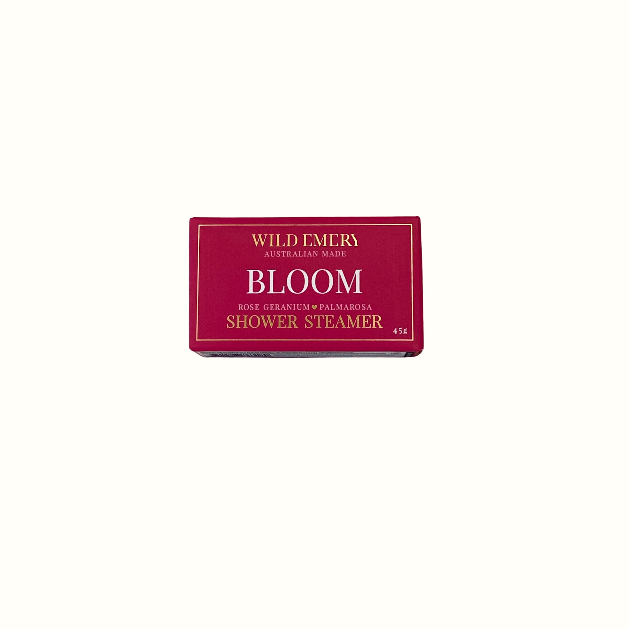 Bloom Shower Steamer - Wild Emery - Poppy Rose Flowers Brisbane