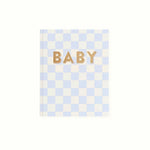 Blue Check Baby Book Baby Book Fox and Fallow 