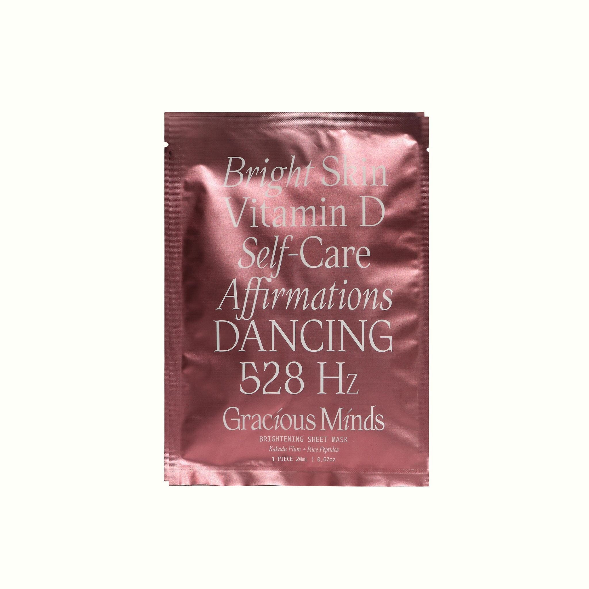 Bright Unveil Sheet Mask - Gracious Minds - Poppy Rose Flowers Brisbane