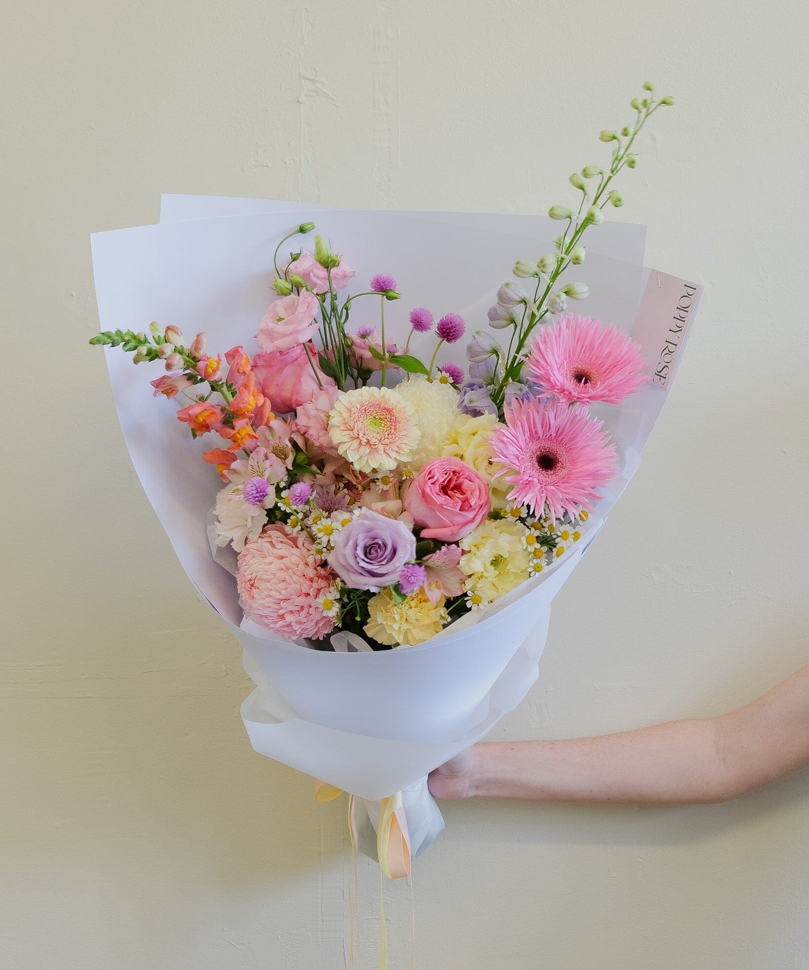 Colour Bouquet - Poppy Rose - Poppy Rose Flowers Brisbane