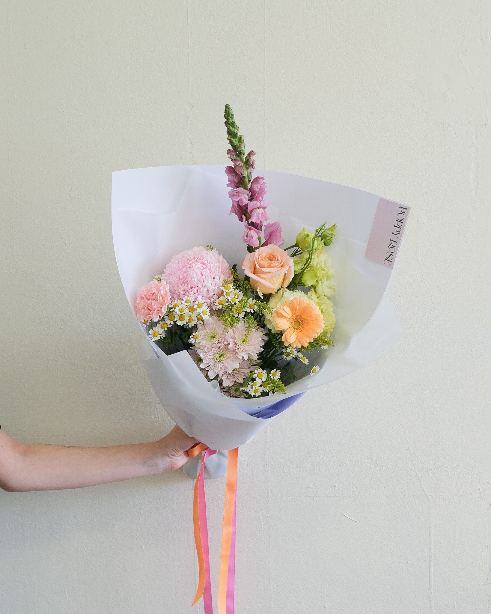 Colour Bouquet - Poppy Rose - Poppy Rose Flowers Brisbane