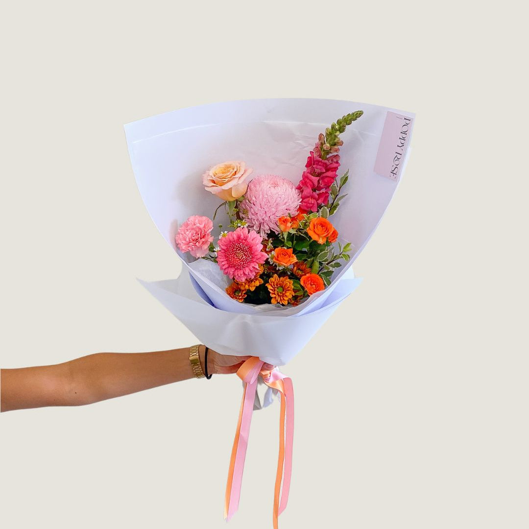 Colour Bouquet - Poppy Rose - Poppy Rose Flowers Brisbane