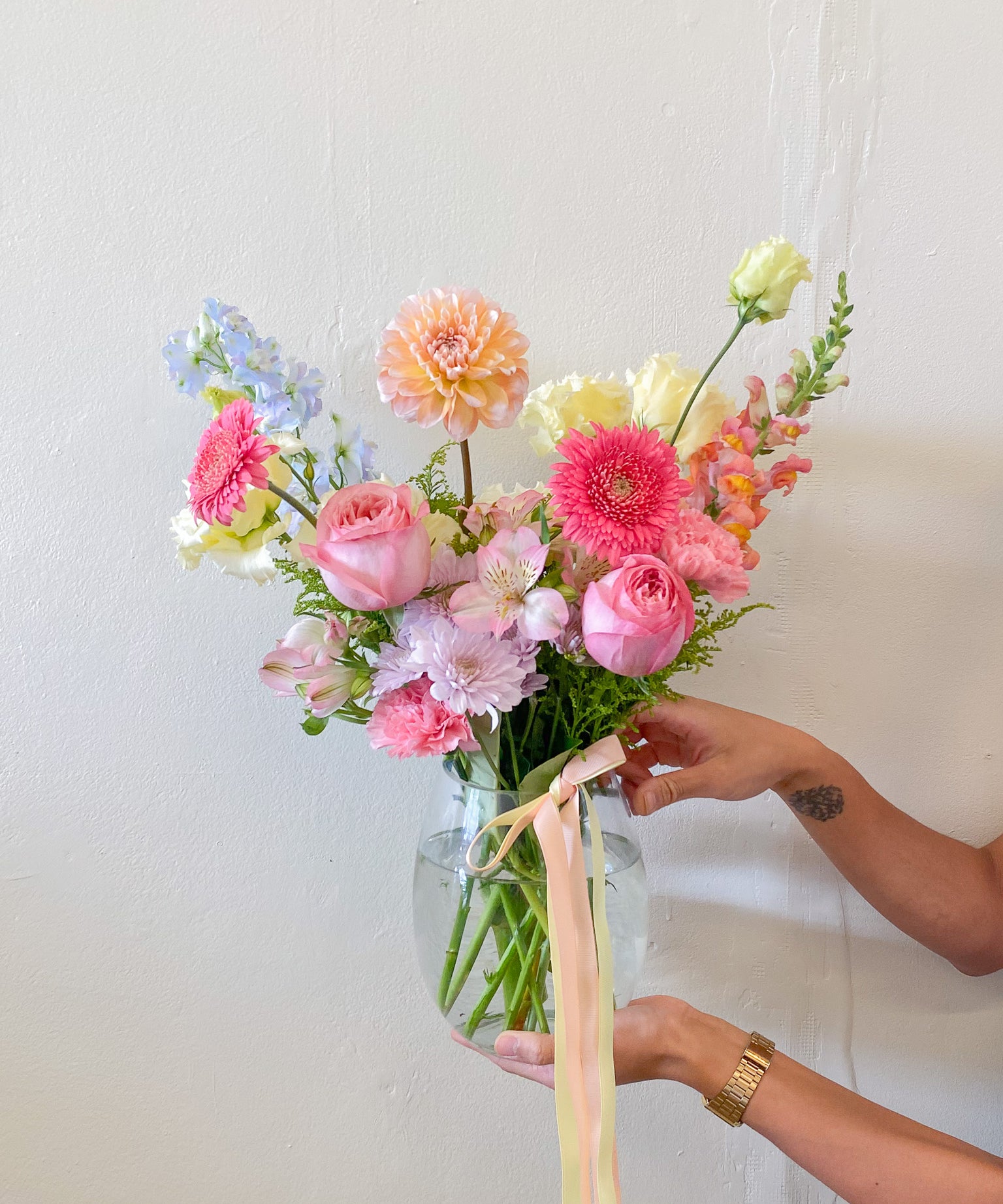 Colour Vase - My Store - Poppy Rose Flowers Brisbane