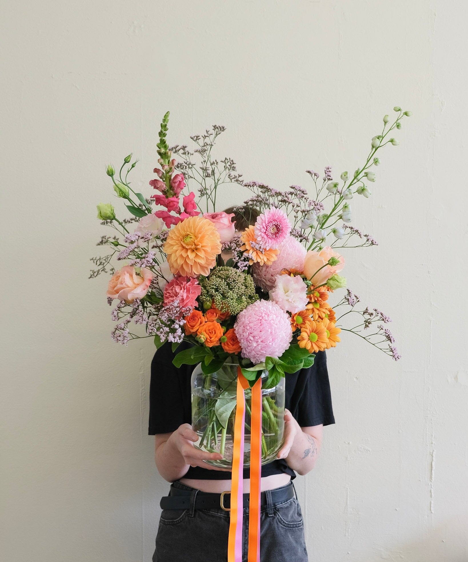 Colour Vase - Poppy Rose - Poppy Rose Flowers Brisbane