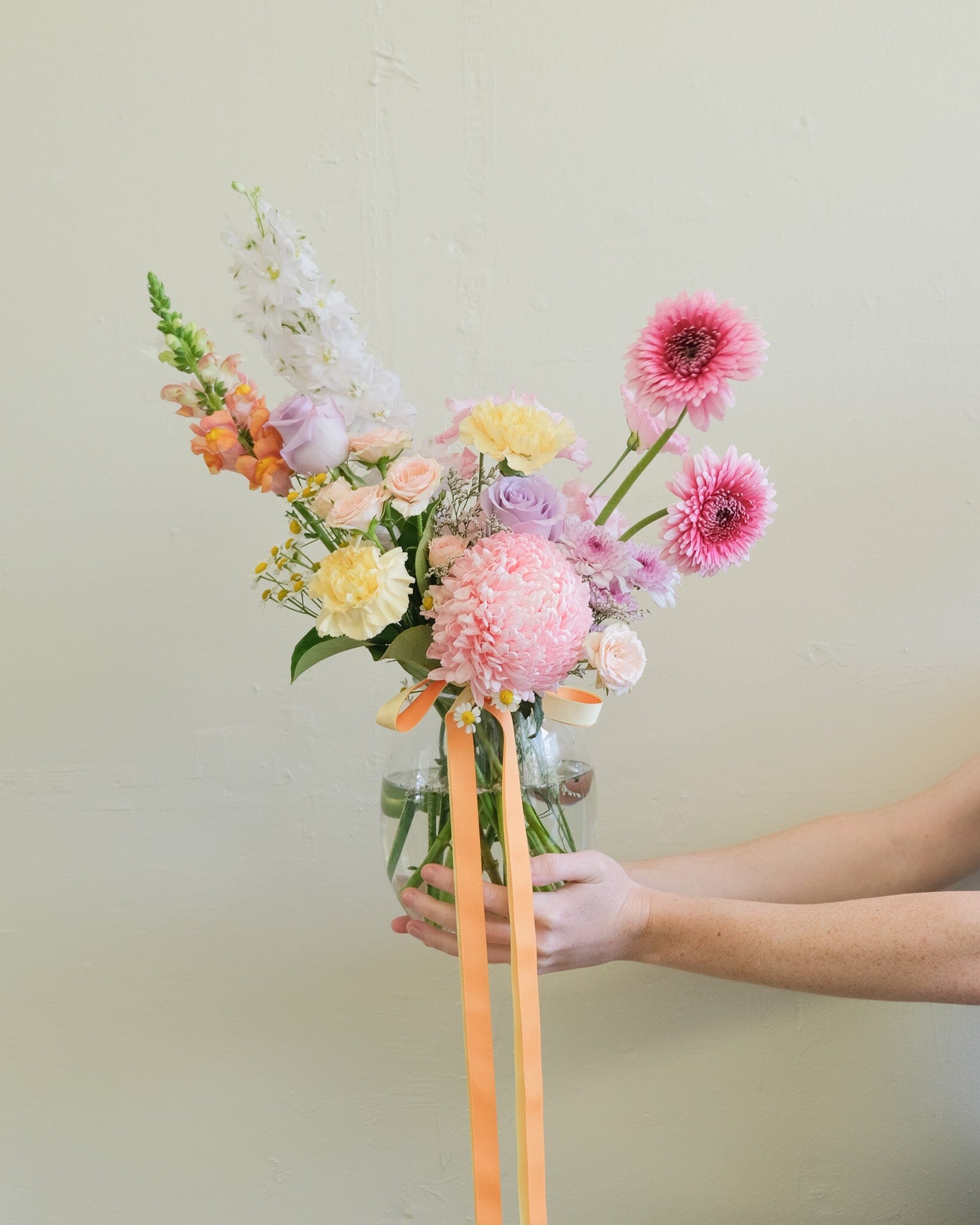 Colour Vase - Poppy Rose - Poppy Rose Flowers Brisbane