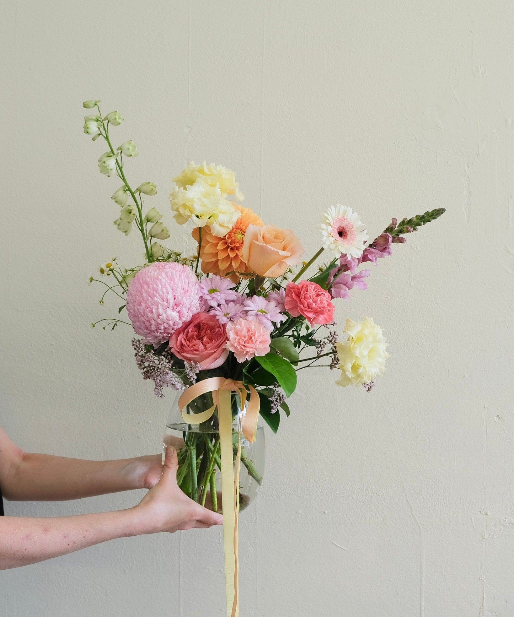 Colour Vase - Poppy Rose - Poppy Rose Flowers Brisbane