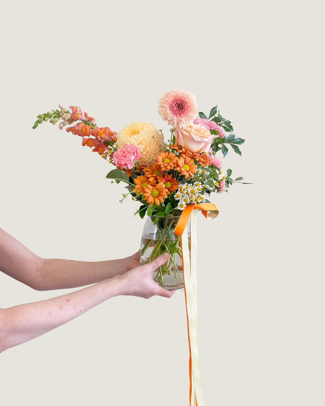 Colour Vase Small - Poppy Rose - Poppy Rose Flowers Brisbane