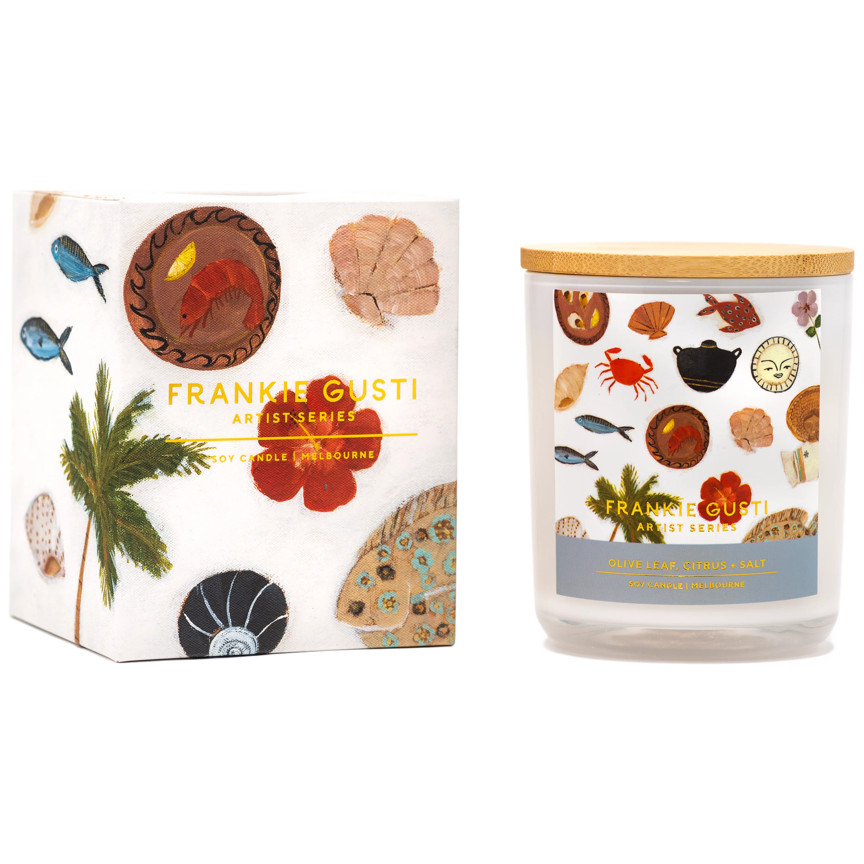 Frankie Gusti - Artist Series Candles - Celia Loves - Poppy Rose Flowers Brisbane