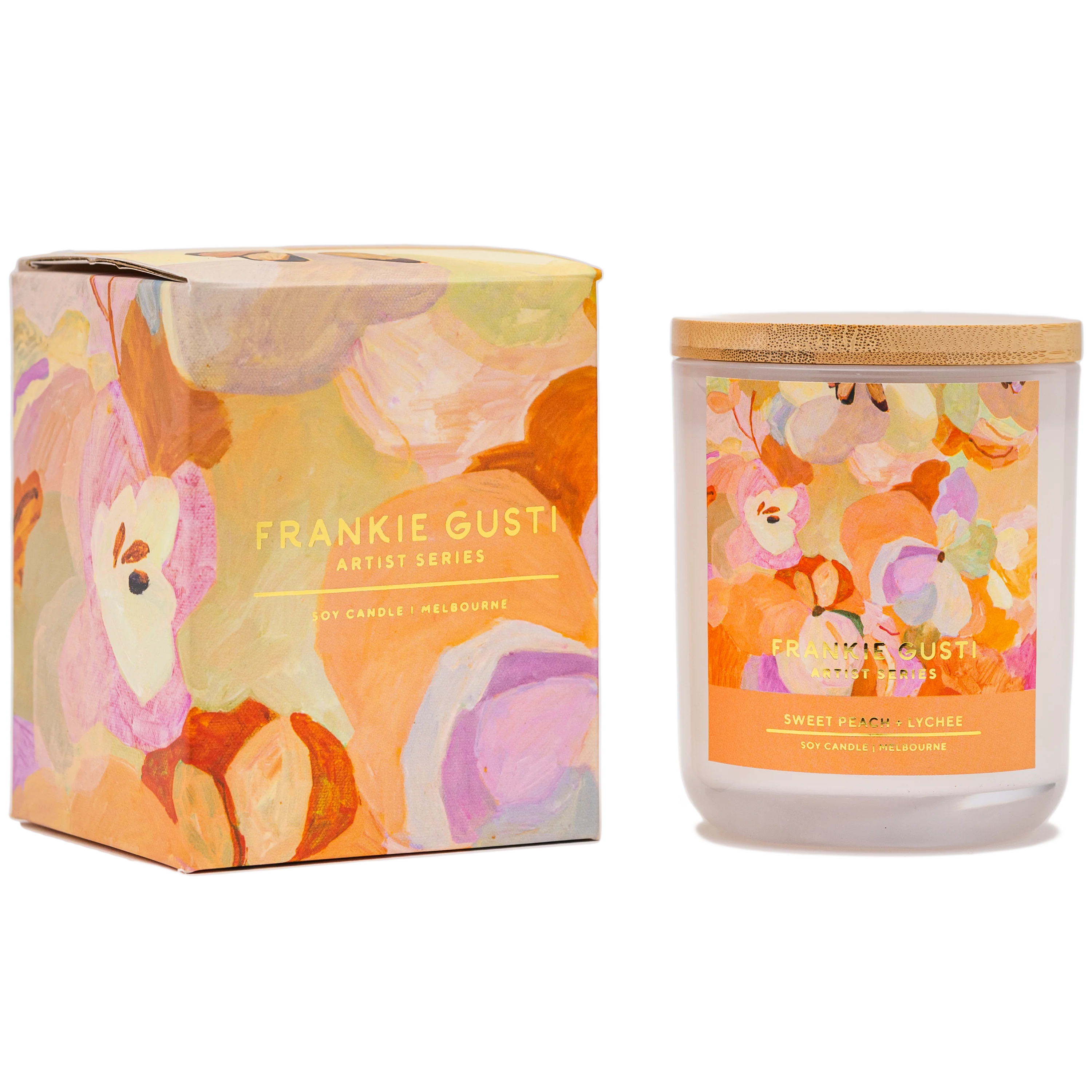 Frankie Gusti - Artist Series Candles - Celia Loves - Poppy Rose Flowers Brisbane