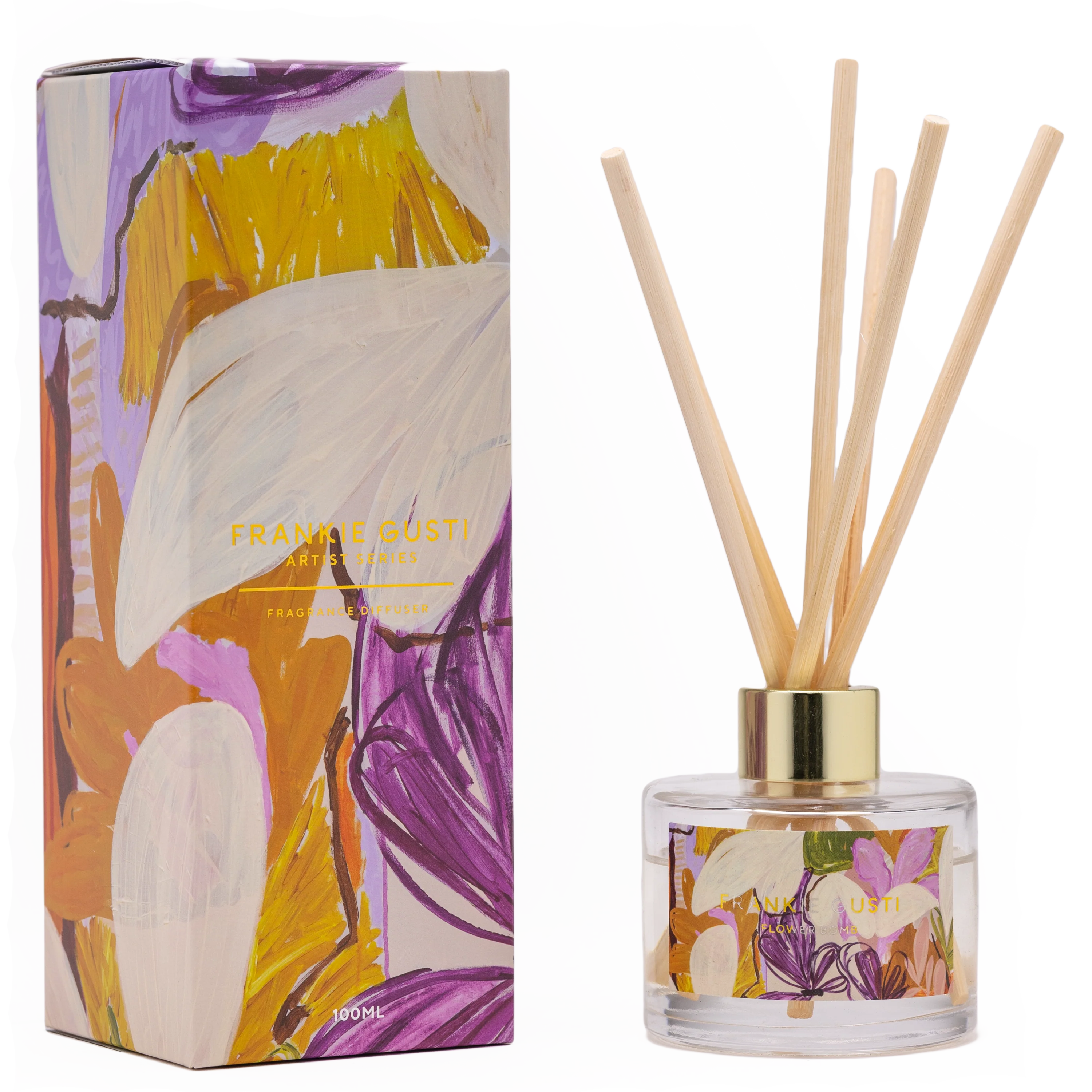 Frankie Gusti - Artist Series Diffuser - Celia Loves - Poppy Rose Flowers Brisbane