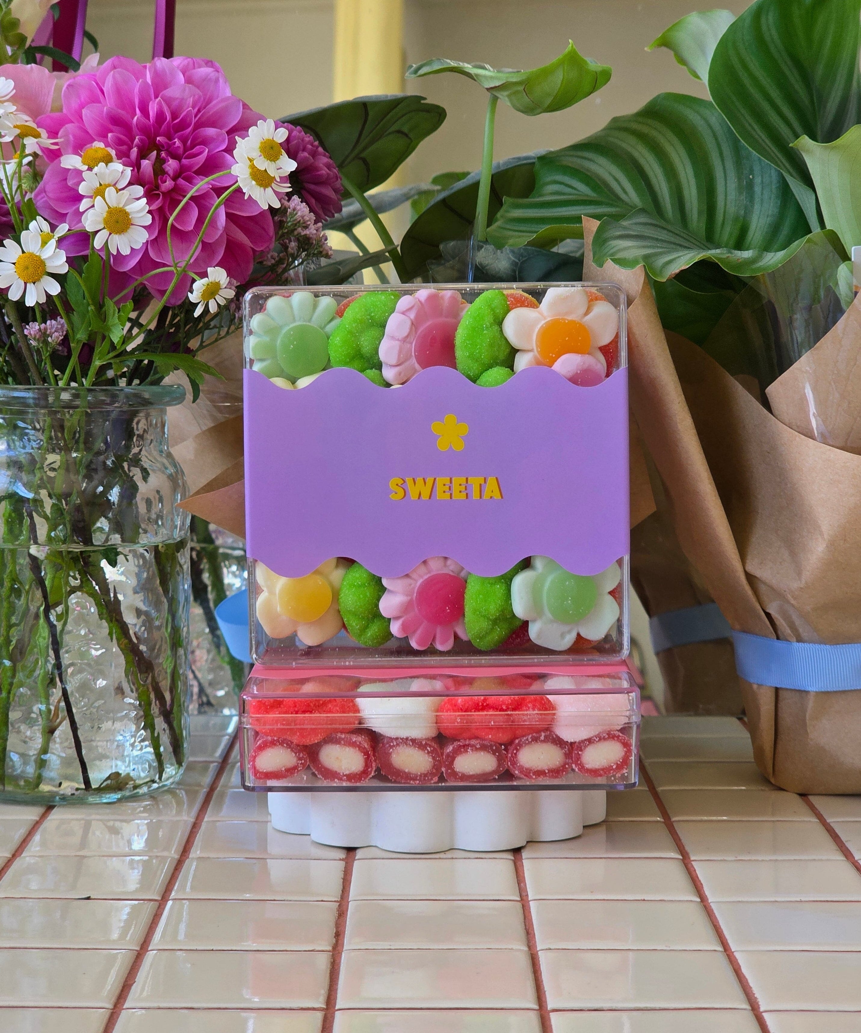 Garden Party Gummy Platter - Sweeta - Poppy Rose Flowers Brisbane