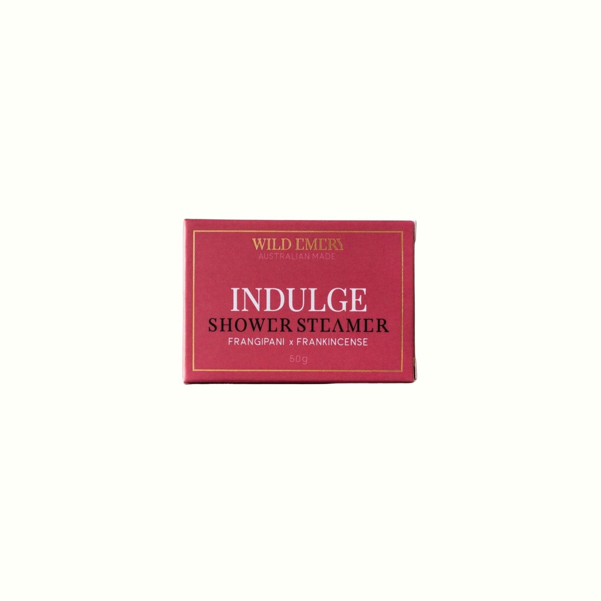 Indulge Shower Steamer - Wild Emery - Poppy Rose Flowers Brisbane