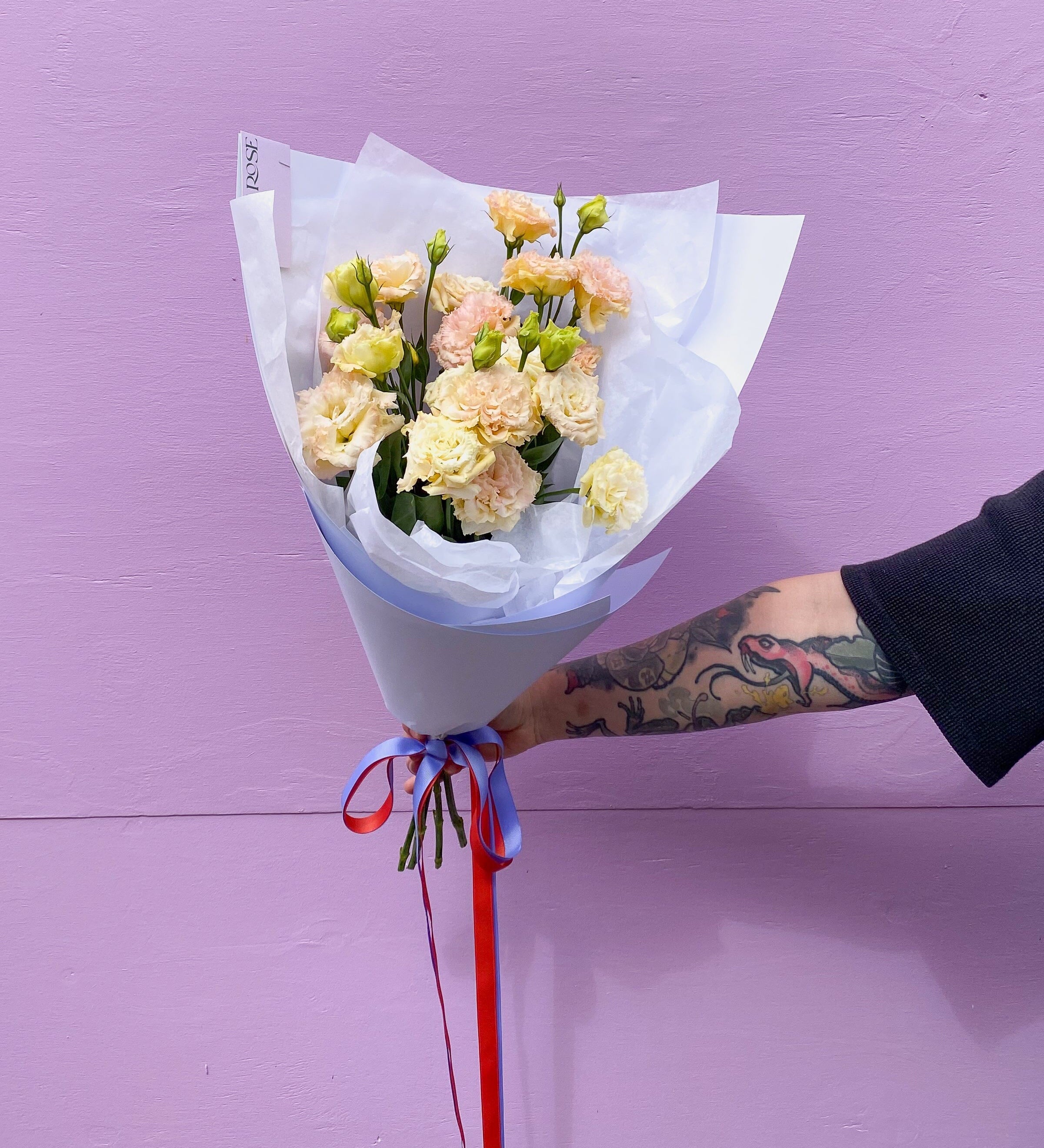 Locally Grown Lisianthus Flowers Poppy Rose 