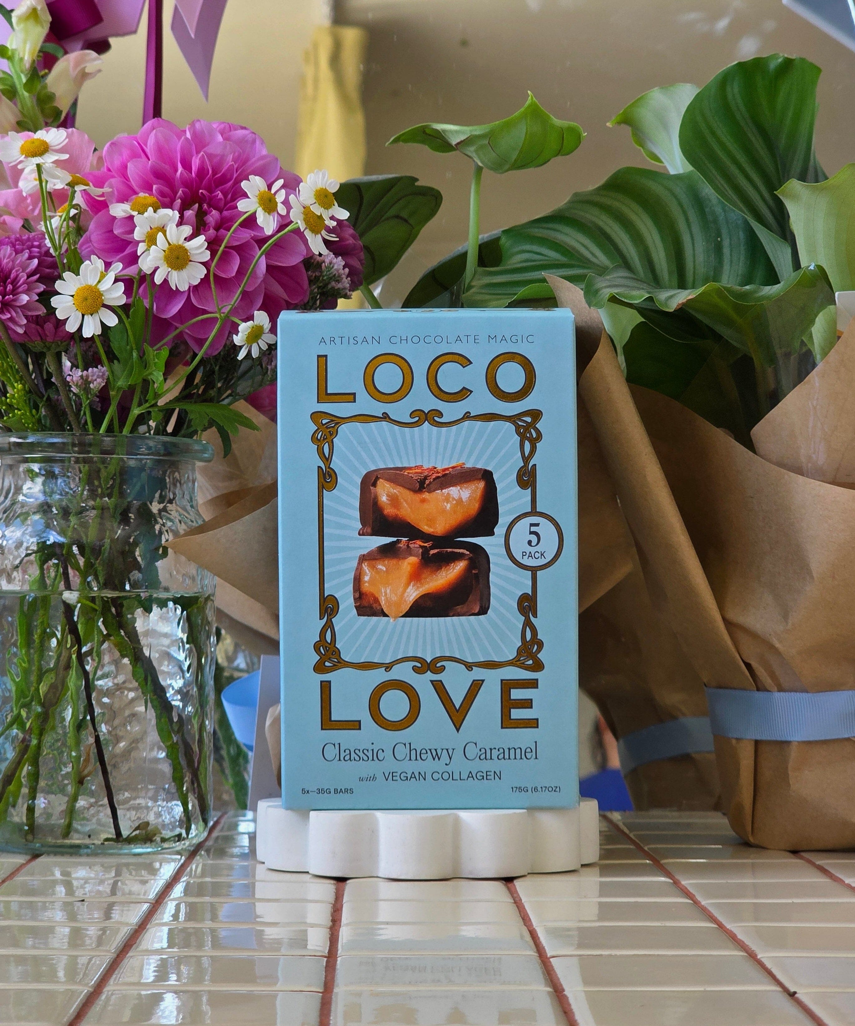 Loco Love - Classic Chewy Caramel - Fives - Loco Love - Poppy Rose Flowers Brisbane