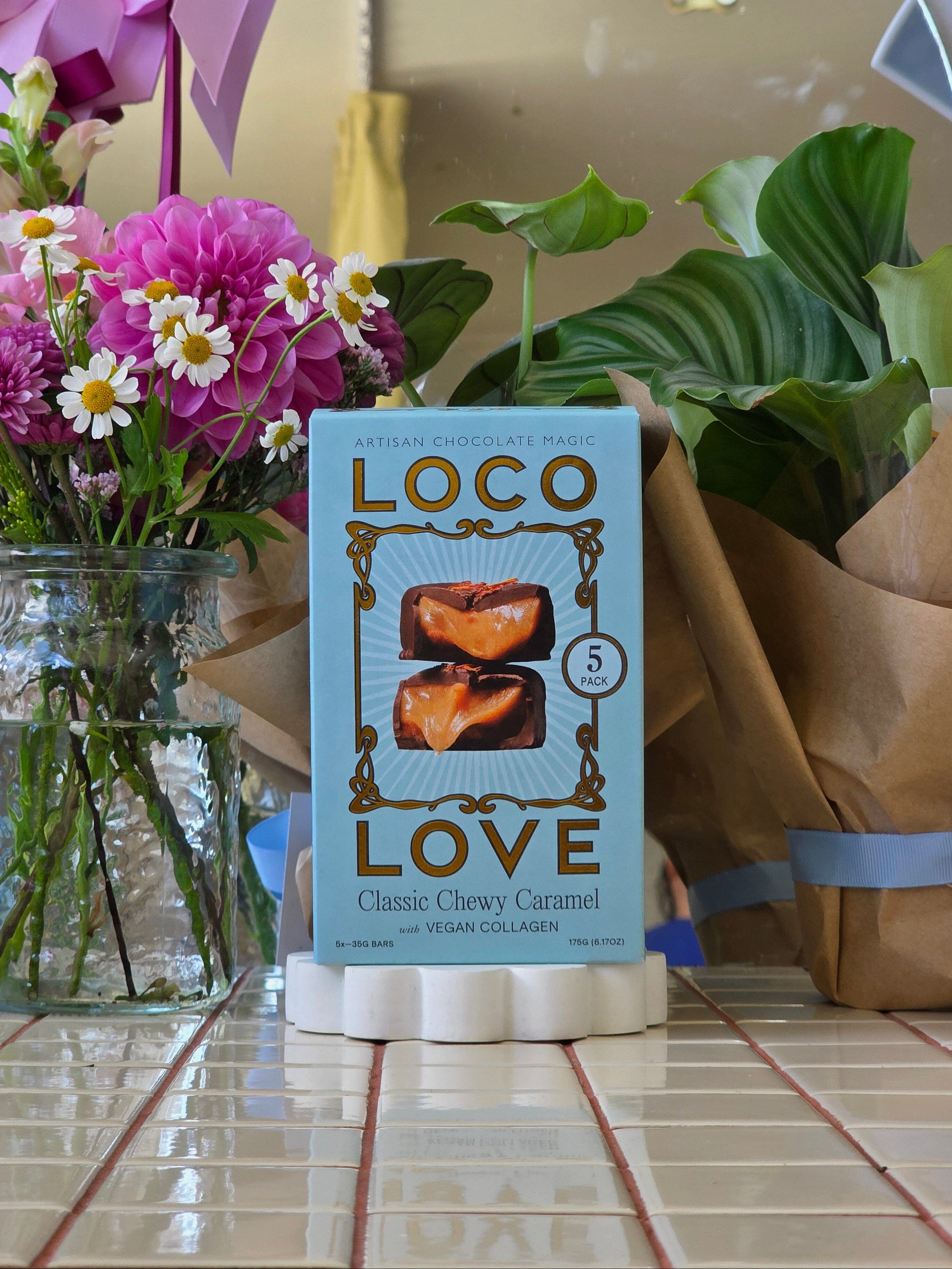 Loco Love - Classic Chewy Caramel - Fives - Loco Love - Poppy Rose Flowers Brisbane