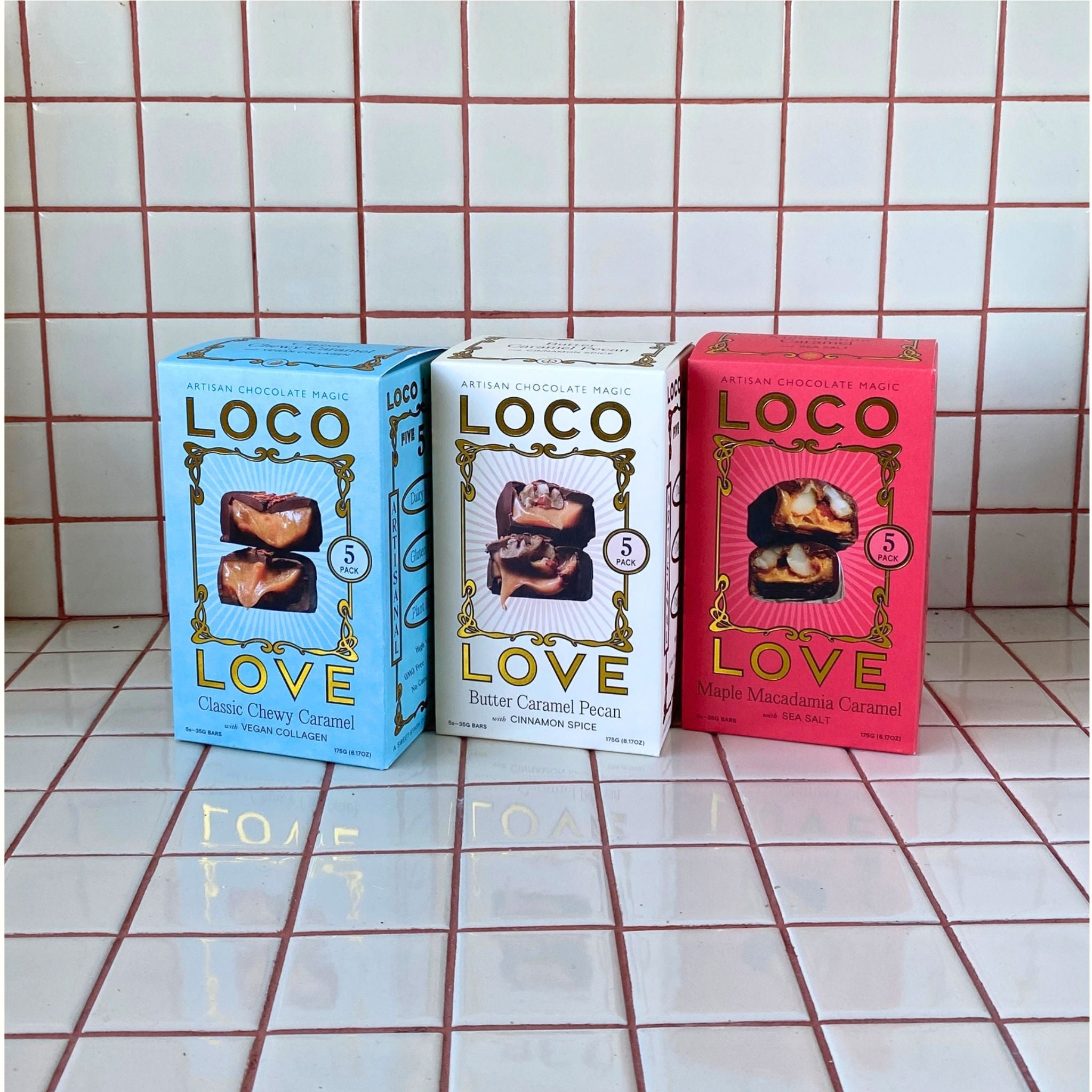 Loco Love - Classic Chewy Caramel - Fives - Loco Love - Poppy Rose Flowers Brisbane
