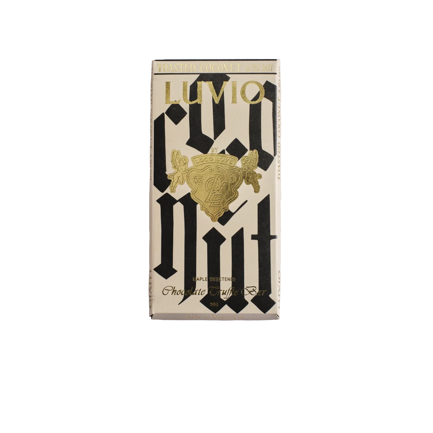 Luvio Chocolate Block - Vegan Toasted Coconut - Loco Love - Poppy Rose Flowers Brisbane