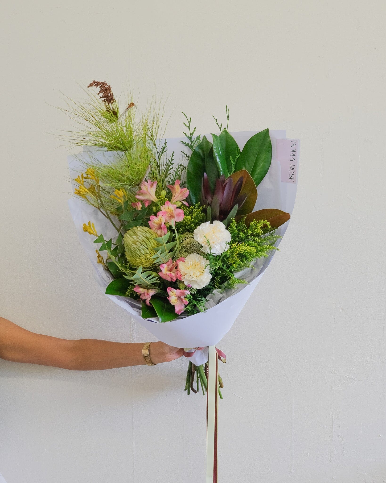 Native Bouquet - Poppy Rose - Poppy Rose Flowers Brisbane