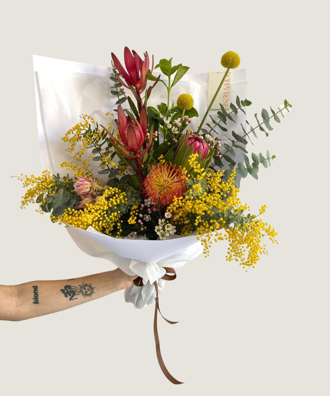 Native Bouquet - Poppy Rose - Poppy Rose Flowers Brisbane