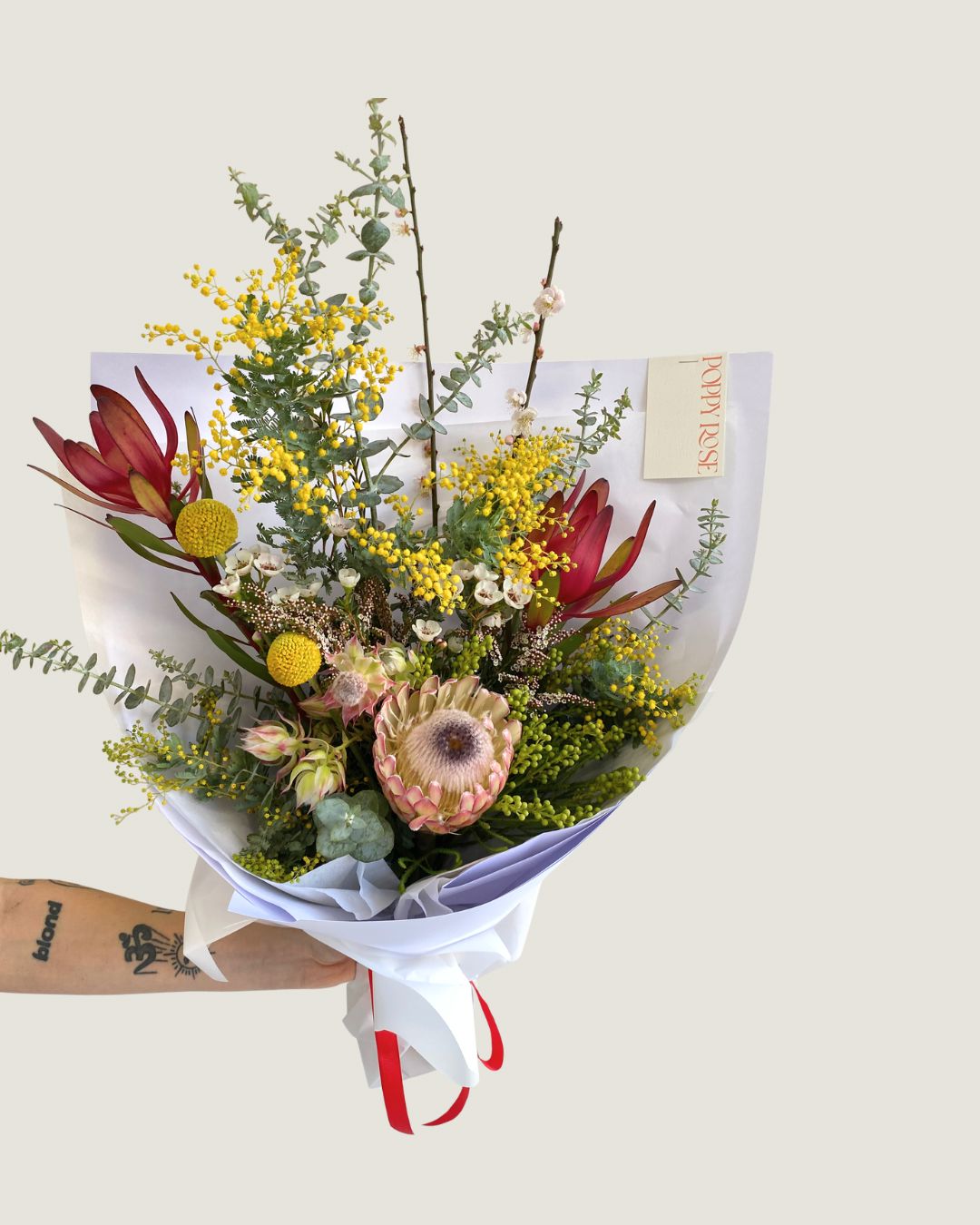 Native Bouquet - Poppy Rose - Poppy Rose Flowers Brisbane