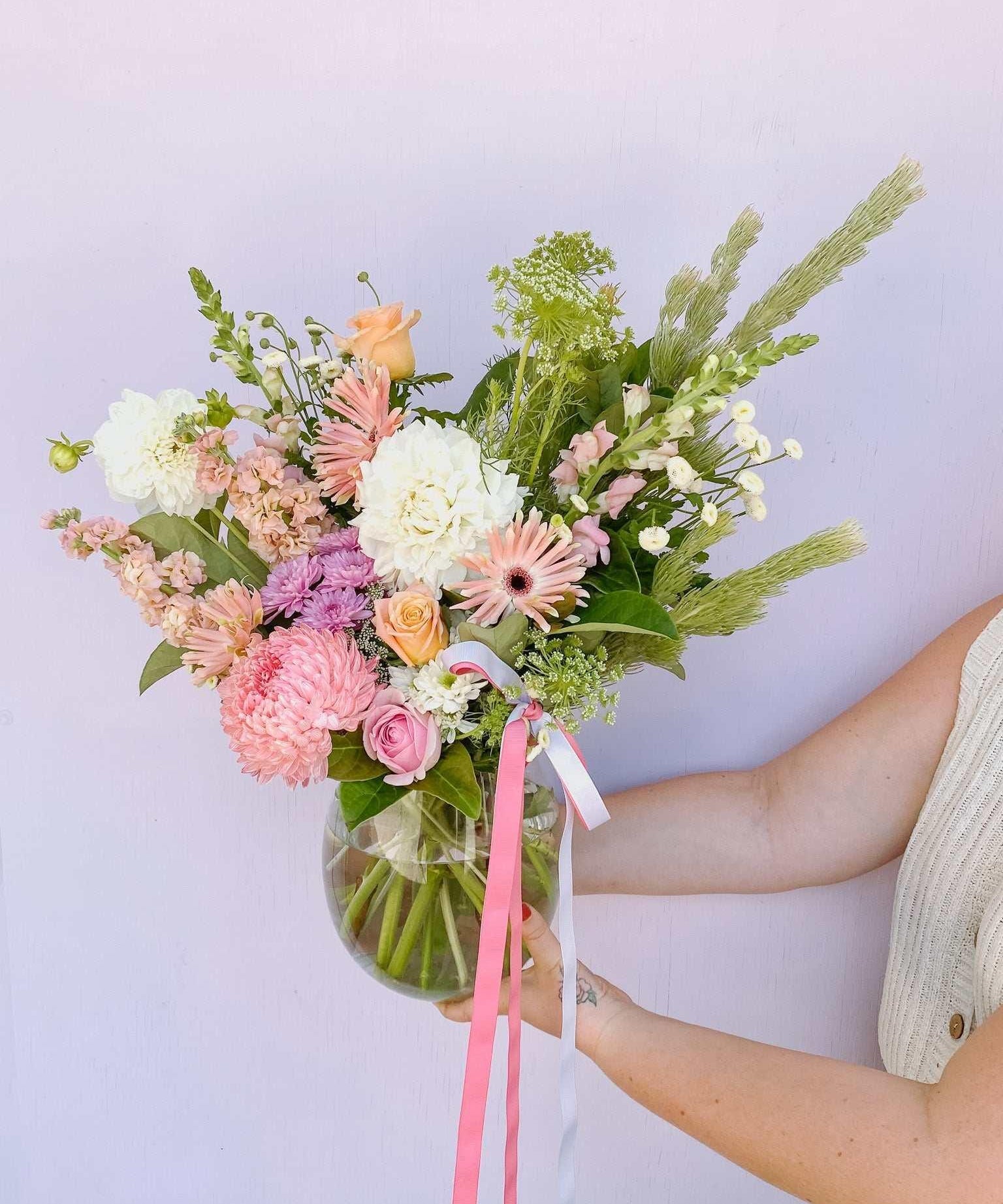 Pastel Pop Vase - My Store - Poppy Rose Flowers Brisbane