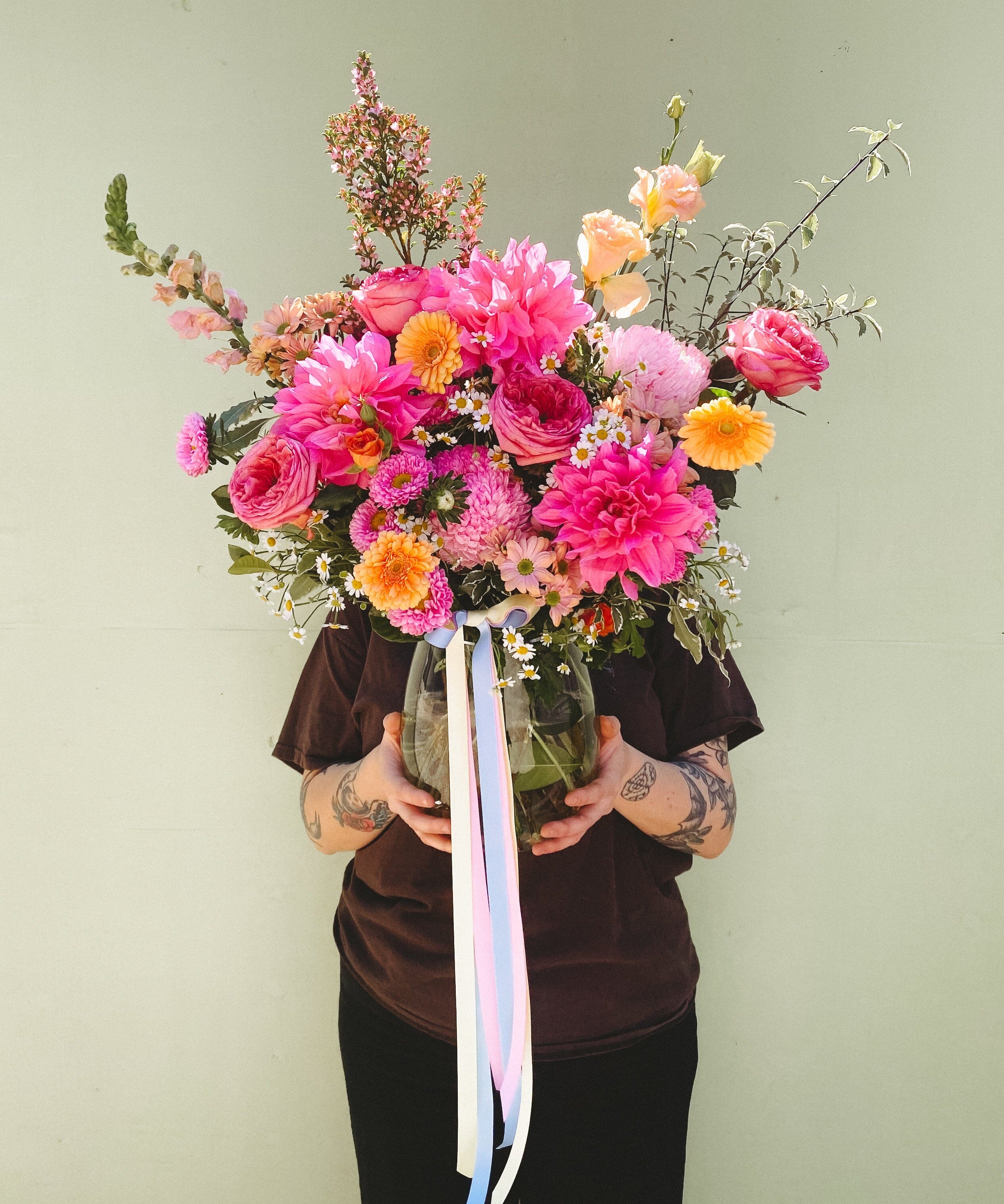 Seasonal Vase - Poppy Rose - Poppy Rose Flowers Brisbane