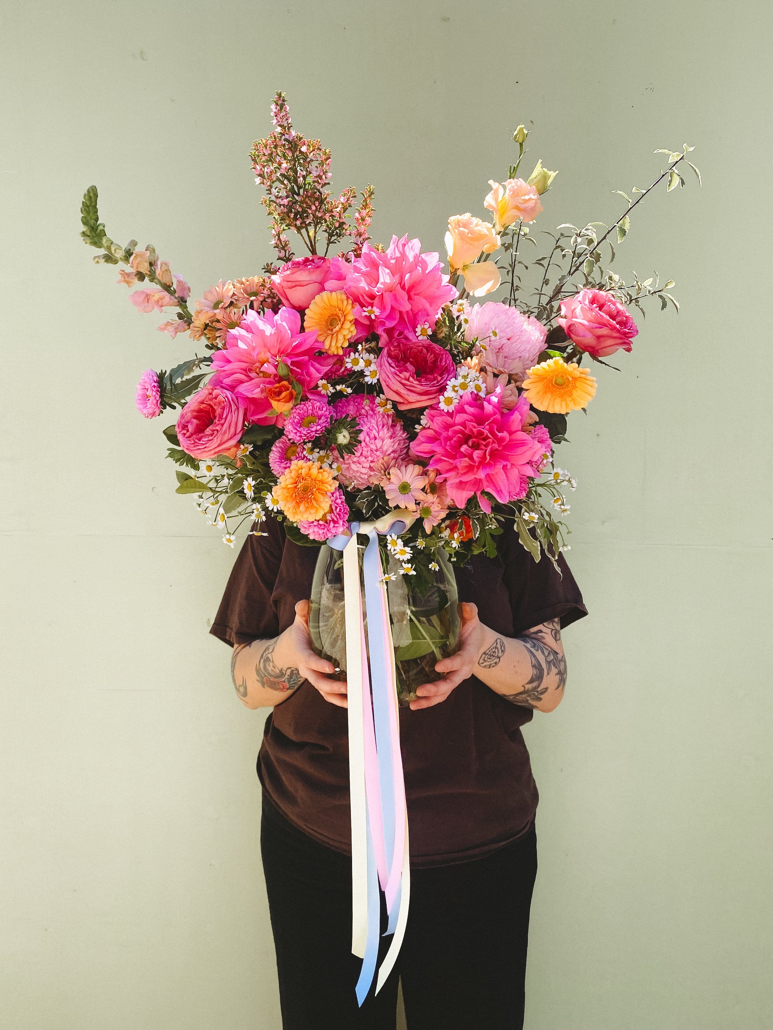 Seasonal Vase - Poppy Rose - Poppy Rose Flowers Brisbane