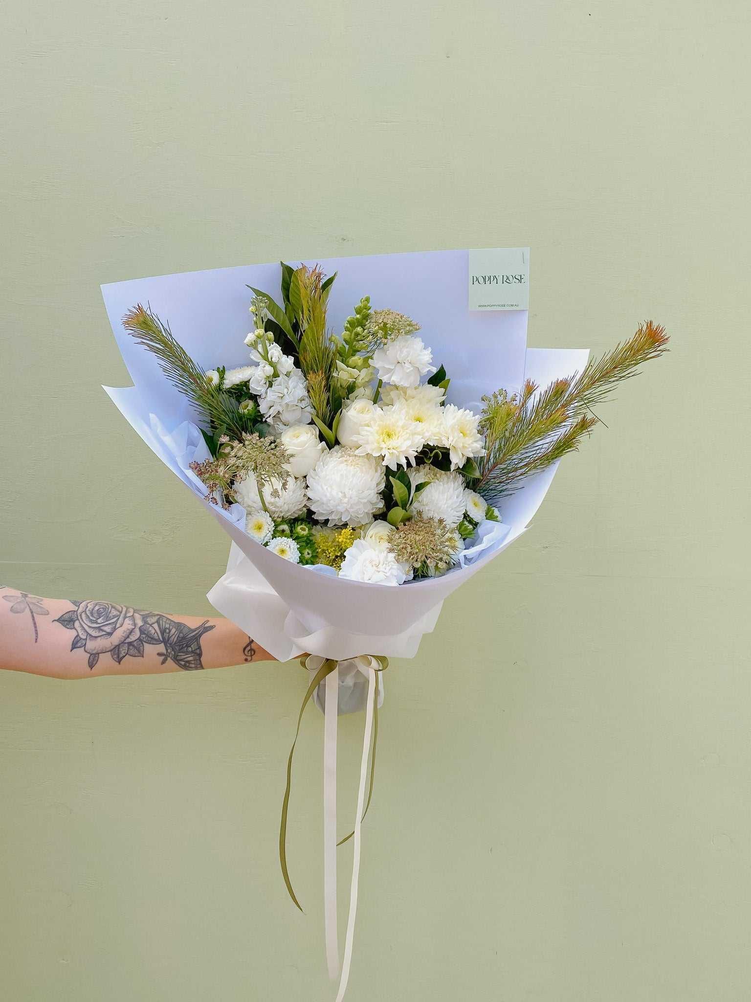 Soft and Natural Bouquet - My Store - Poppy Rose Flowers Brisbane