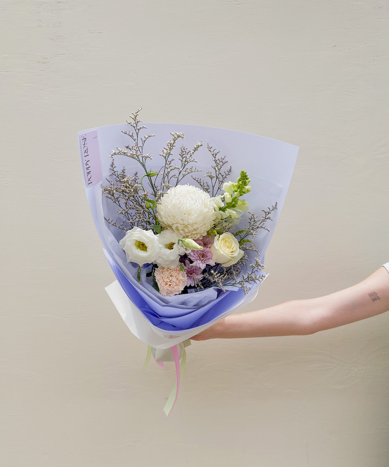 Soft and Natural Bouquet - My Store - Poppy Rose Flowers Brisbane