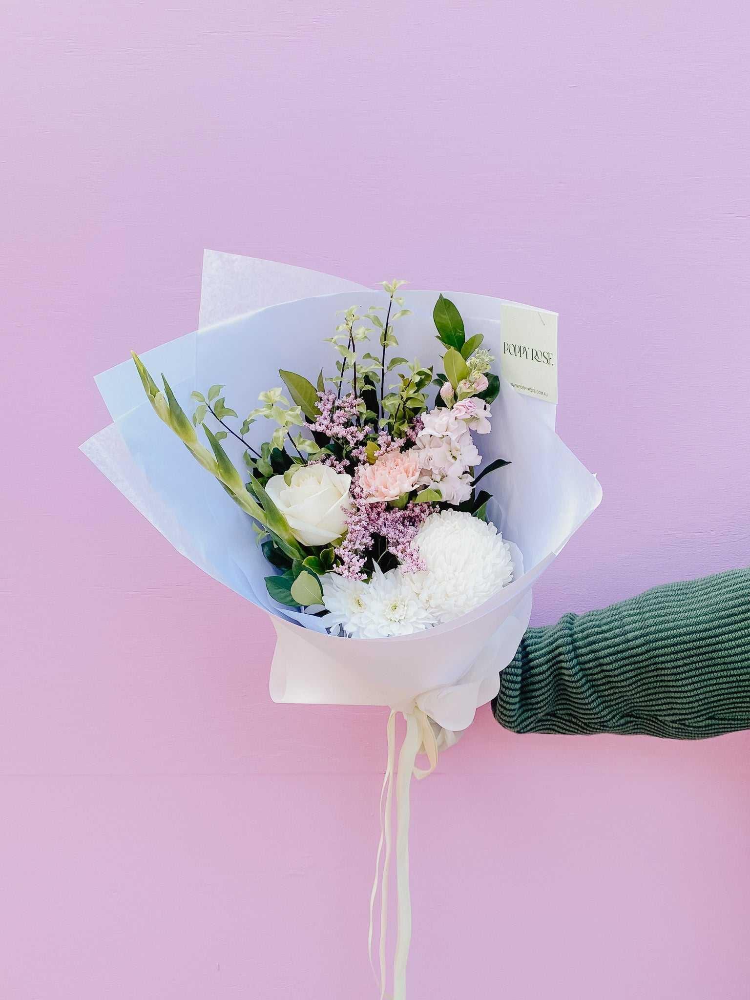 Soft and Natural Bouquet - My Store - Poppy Rose Flowers Brisbane