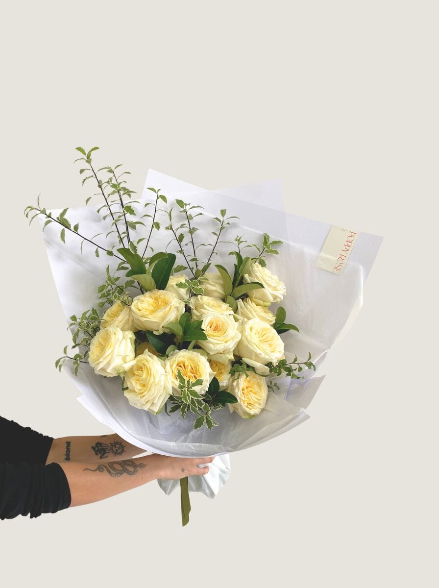 Tender Love 18 Rose Bouquet - Poppy Rose - Poppy Rose Flowers Brisbane