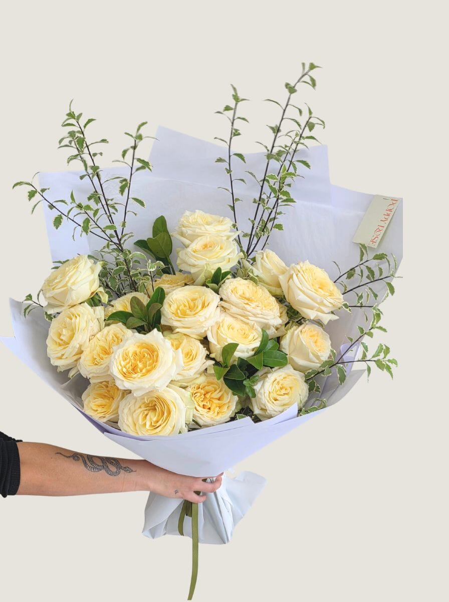 Tender Love 24 Rose Bouquet - Poppy Rose - Poppy Rose Flowers Brisbane