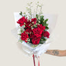 Timeless Love - 12 Rose Bouquet - Poppy Rose - Poppy Rose Flowers Brisbane
