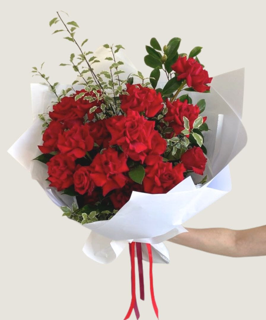 Timeless Love 24 Rose Bouquet - Poppy Rose - Poppy Rose Flowers Brisbane