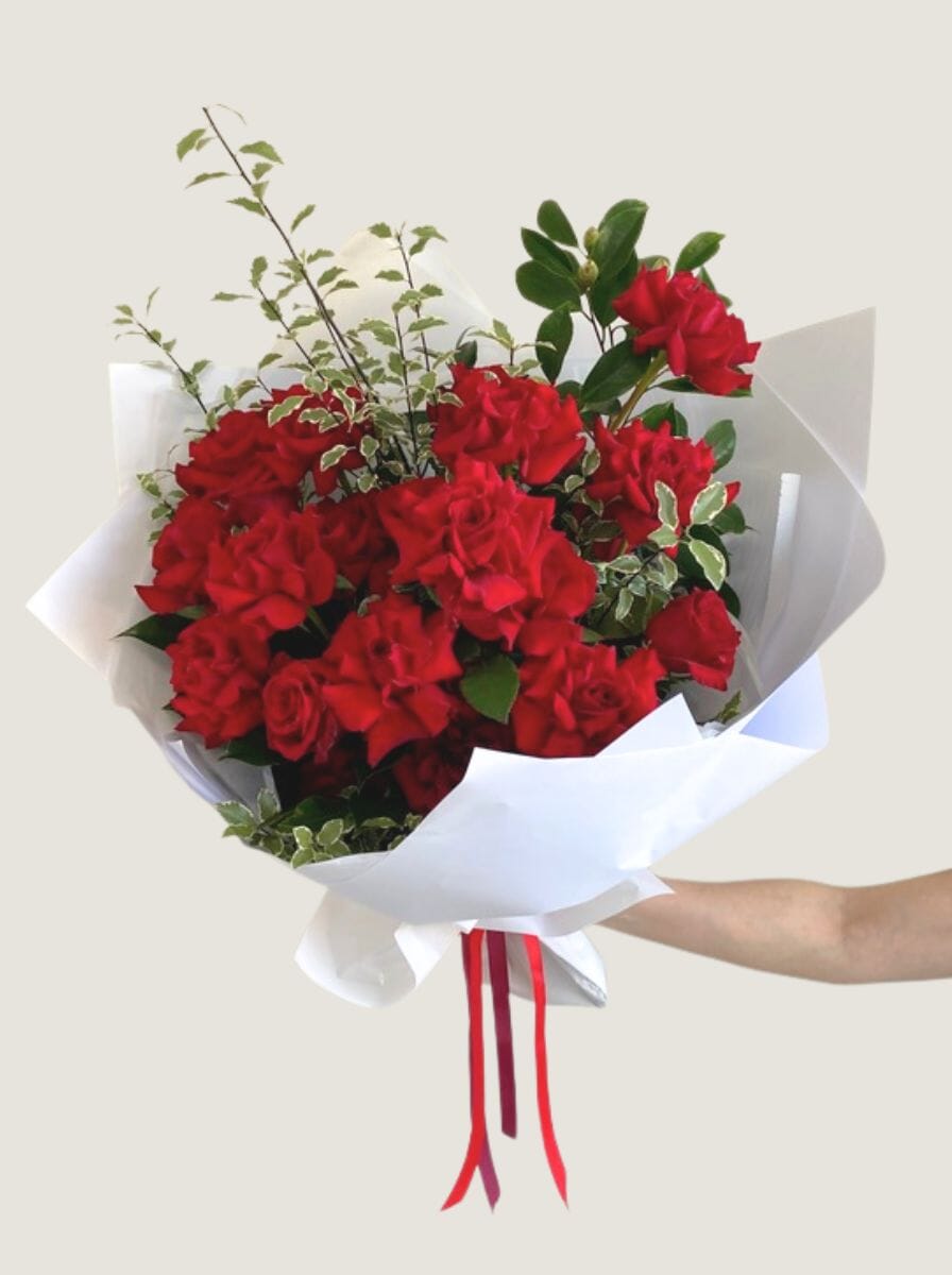 Timeless Love 24 Rose Bouquet - Poppy Rose - Poppy Rose Flowers Brisbane